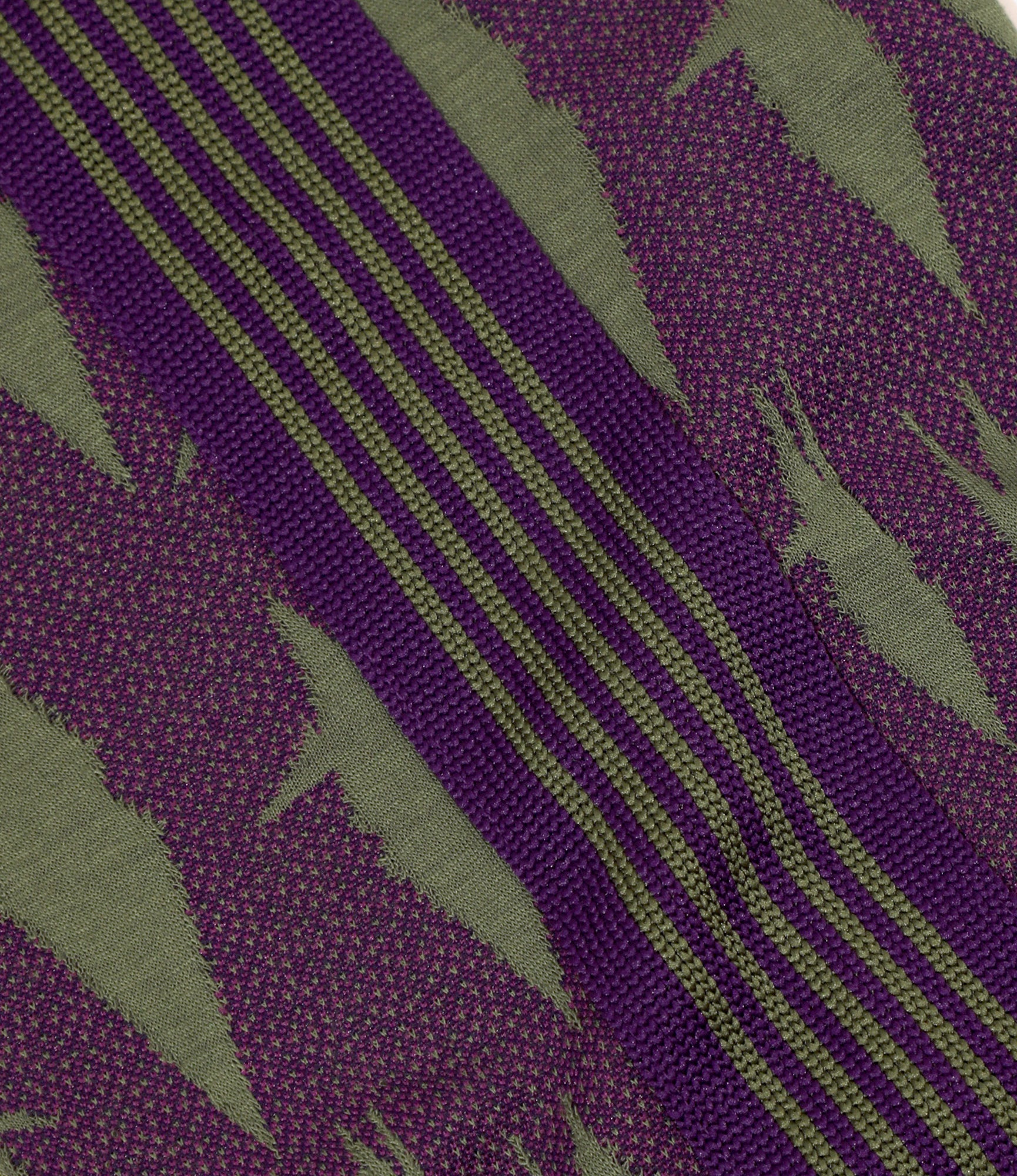 Needles x Sasquatchfabrix - Track Jacket - Eggplant x Olive - Origami crane