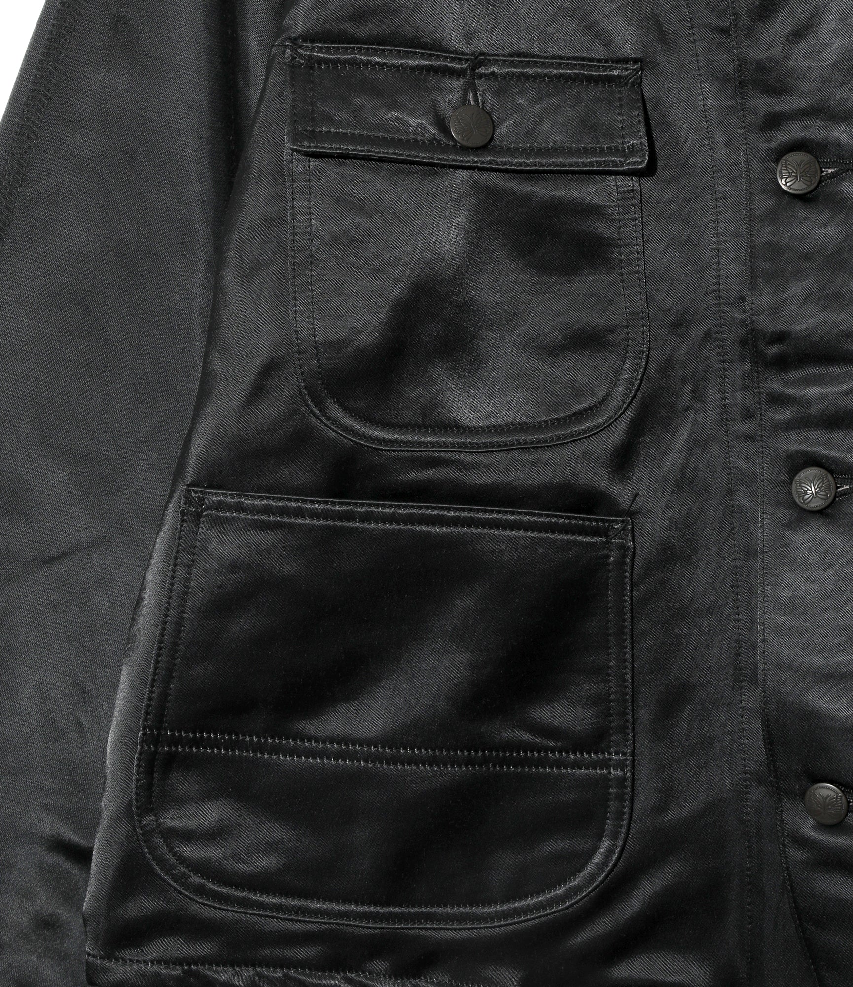 Engineer Jacket - Black - C/N Sateen