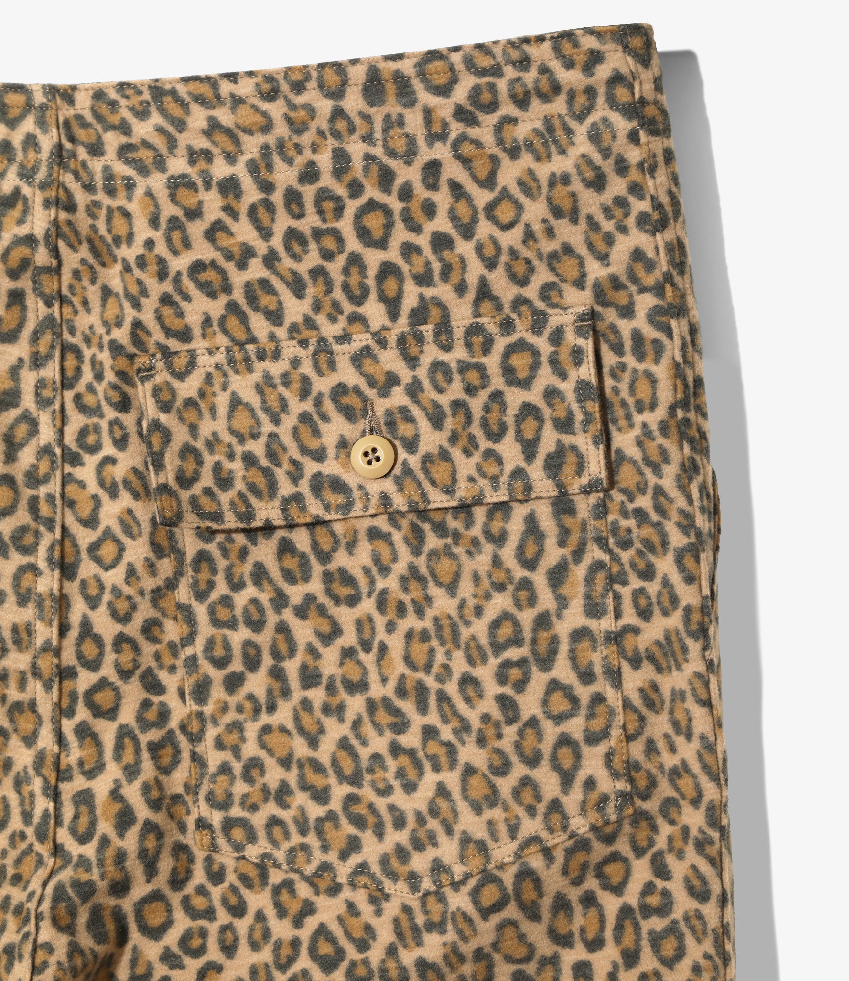 Women's String Fatigue Skirt - Leopard - Brushed Sateen