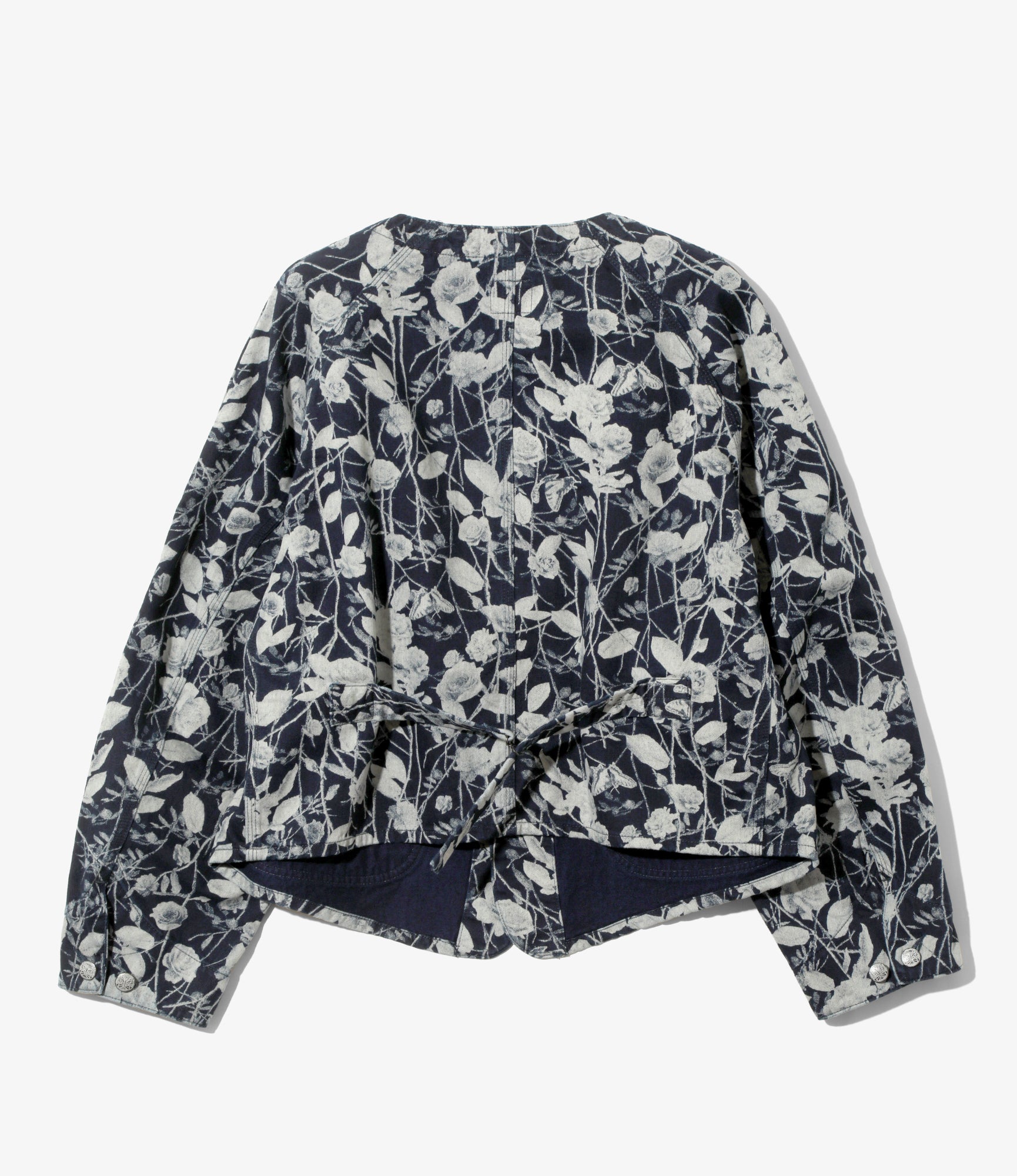 Engineer Jacket - Indigo - 10oz Denim / Rose Printed