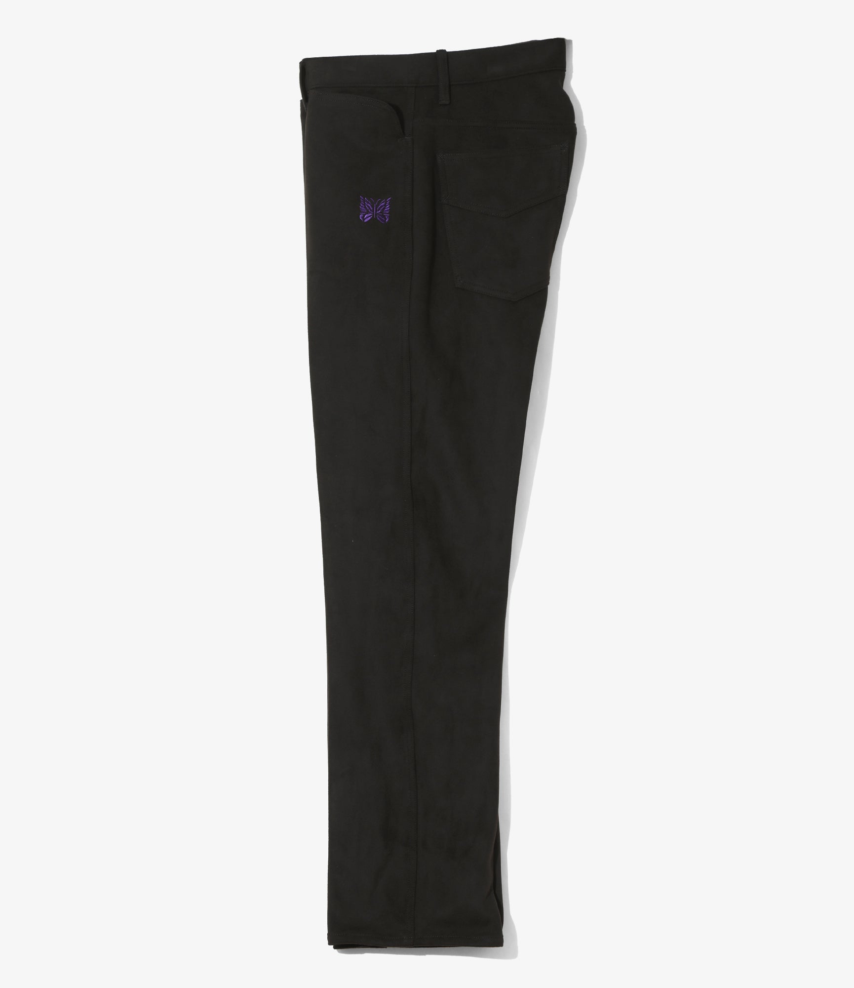 Straight Jean - Black - Synthetic Suede