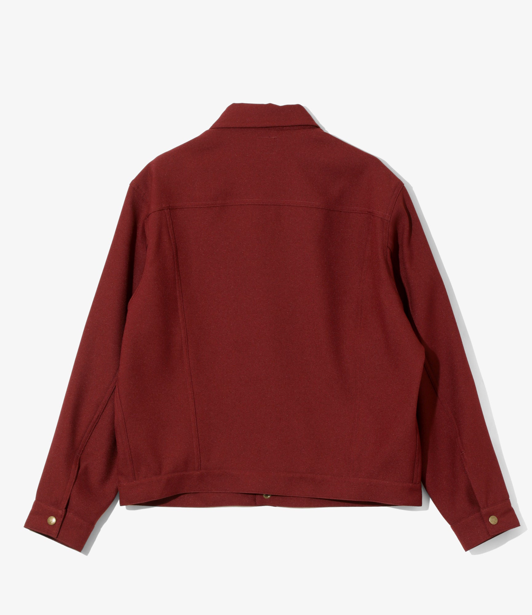 Penny Jean Jacket - Burgundy - Poly Twill