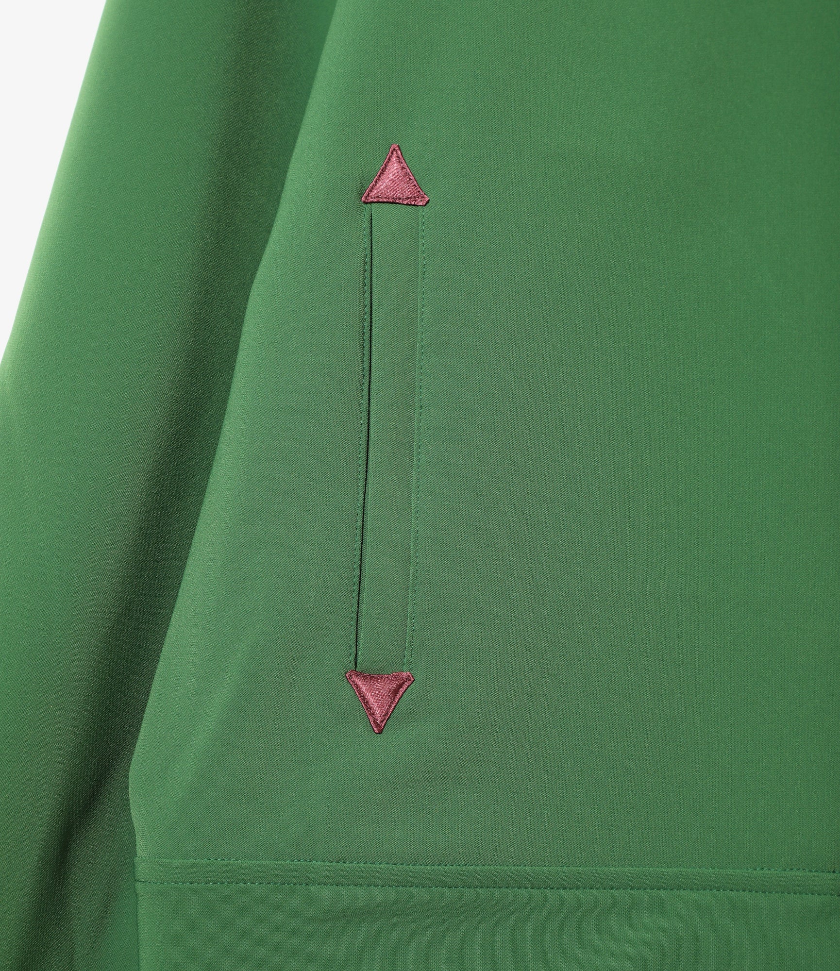 Piping Cowboy Jacket - Green - Poly Double Cloth