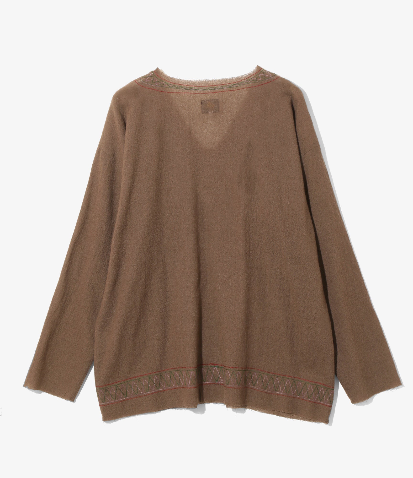 Women's Tunic Shirt - Beige - Wool Gauze