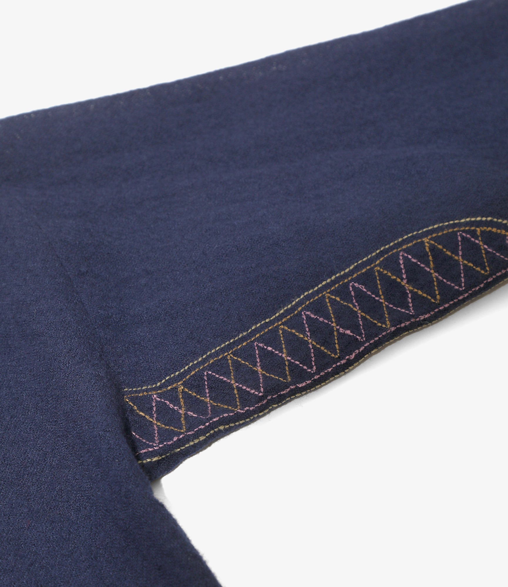 Women's Tunic Shirt - Navy - Wool Gauze