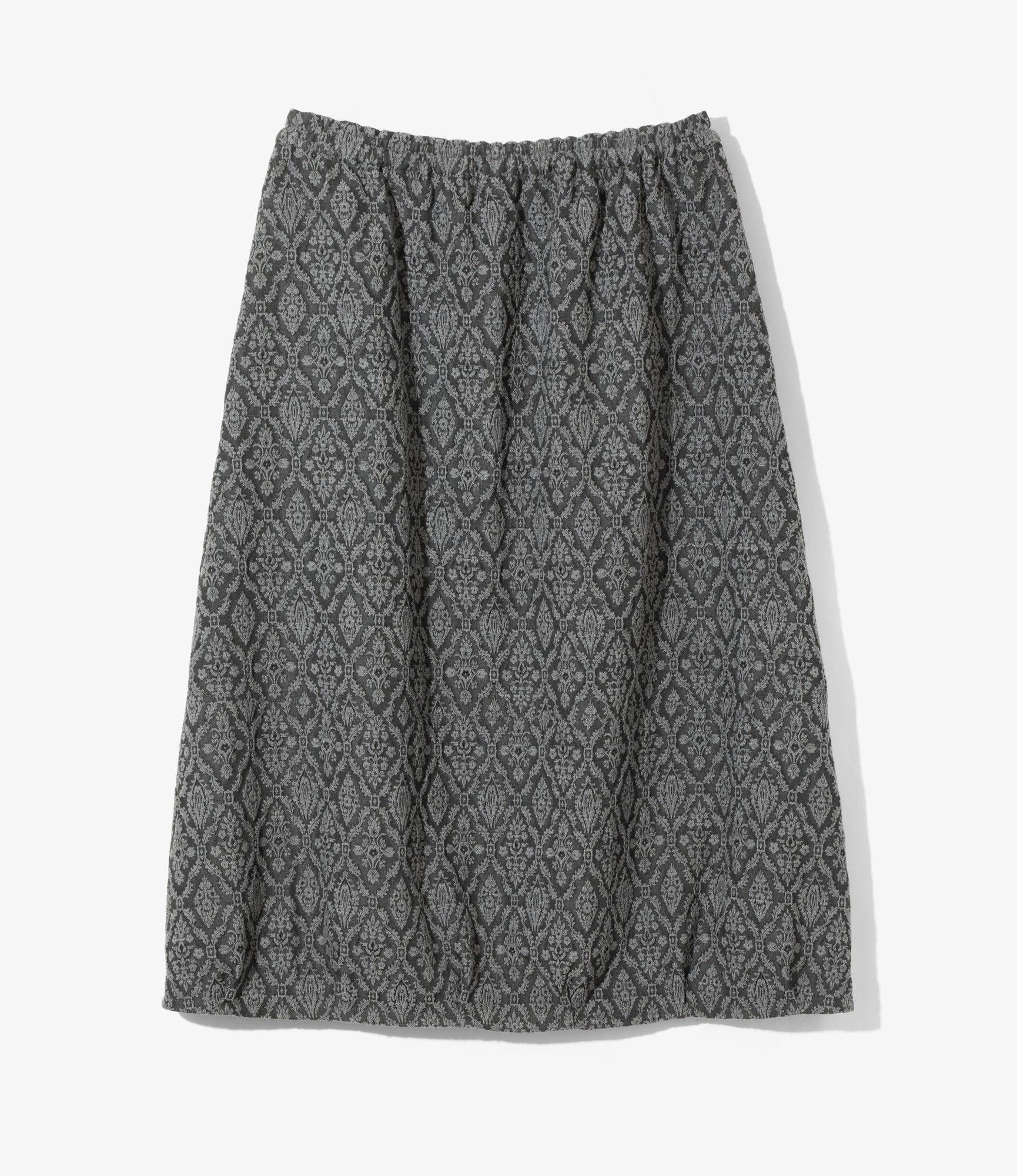 Women's Balloon Skirt - Grey - Victorian Jacquard