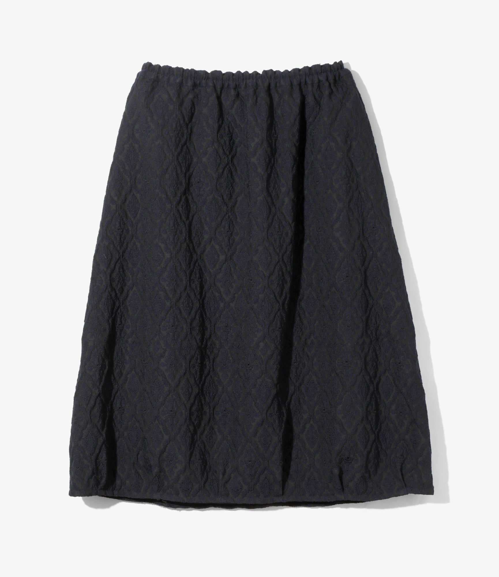 Women's Balloon Skirt - Dk.Navy - Victorian Jacquard