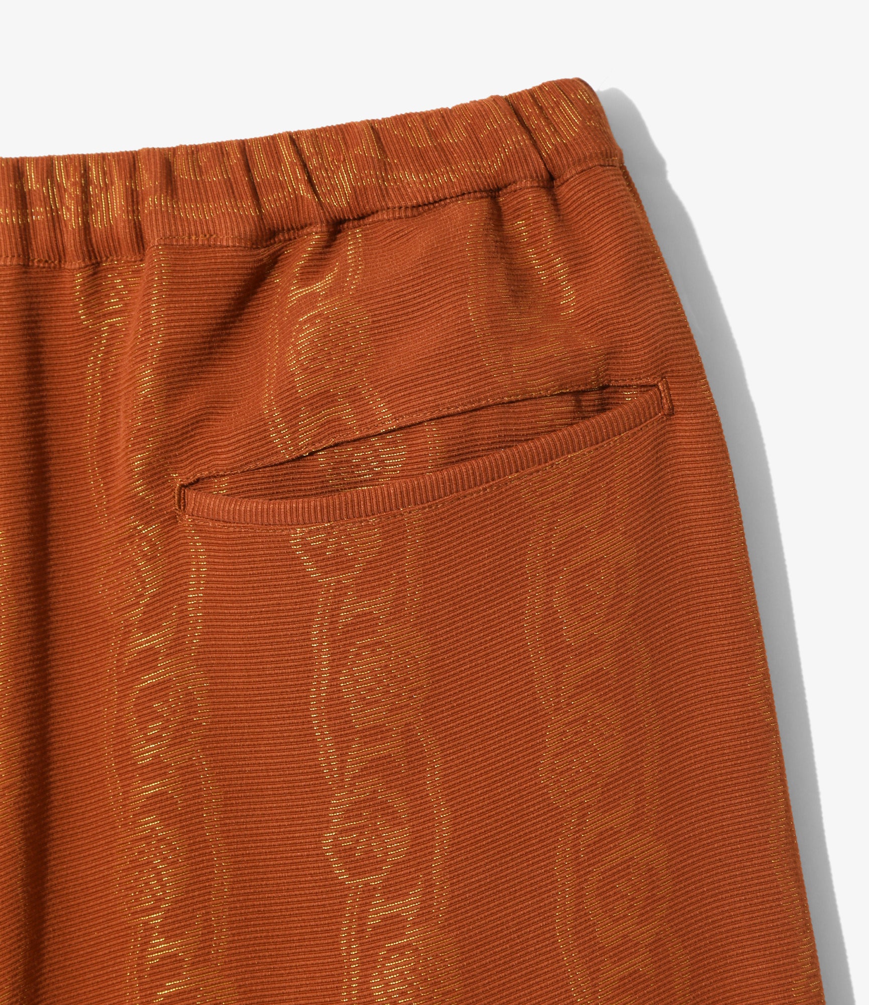 Women's String Buggy Pant - Rust - Abstract Jacquard