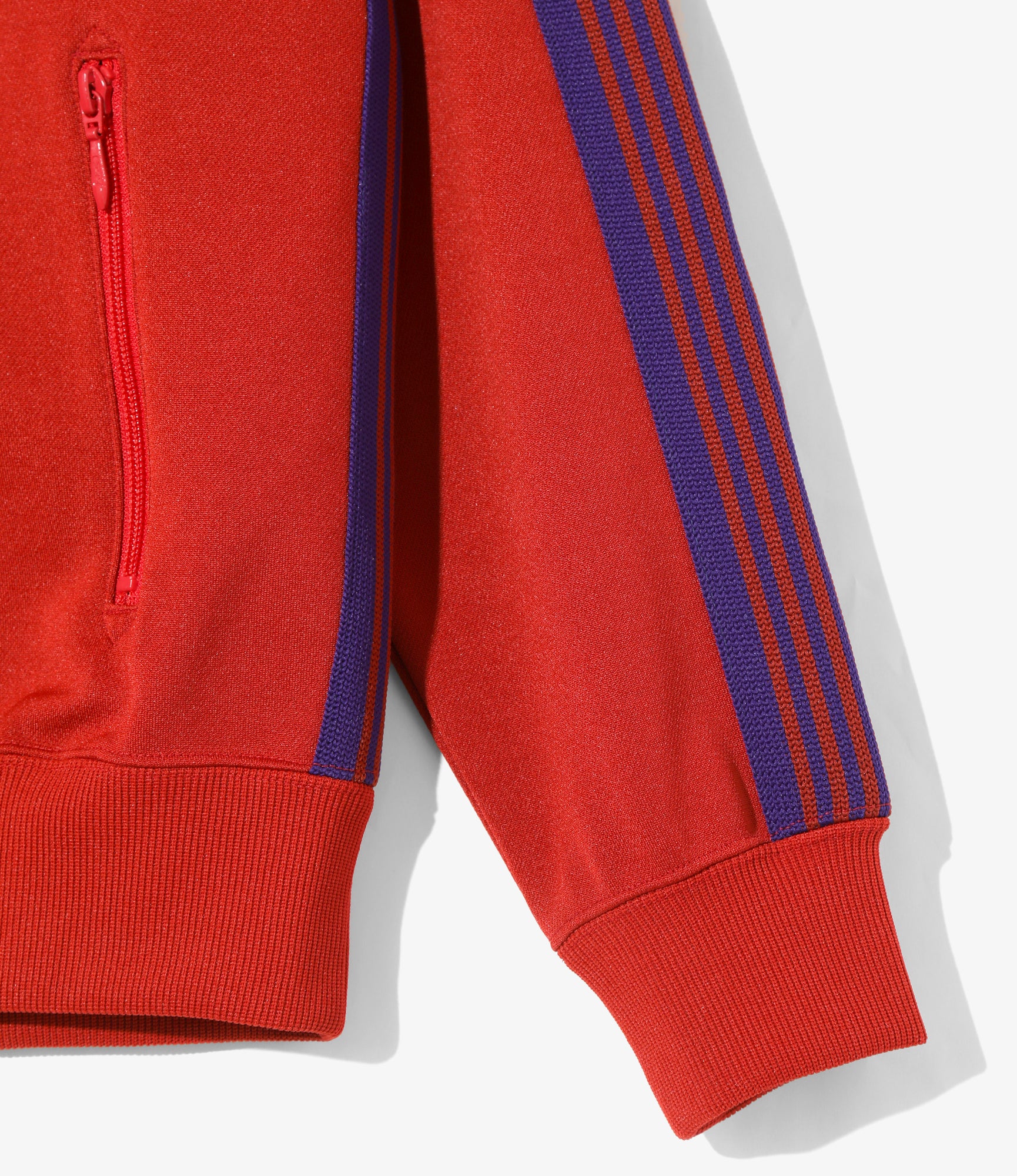 Track Jacket - Red - Poly Smooth