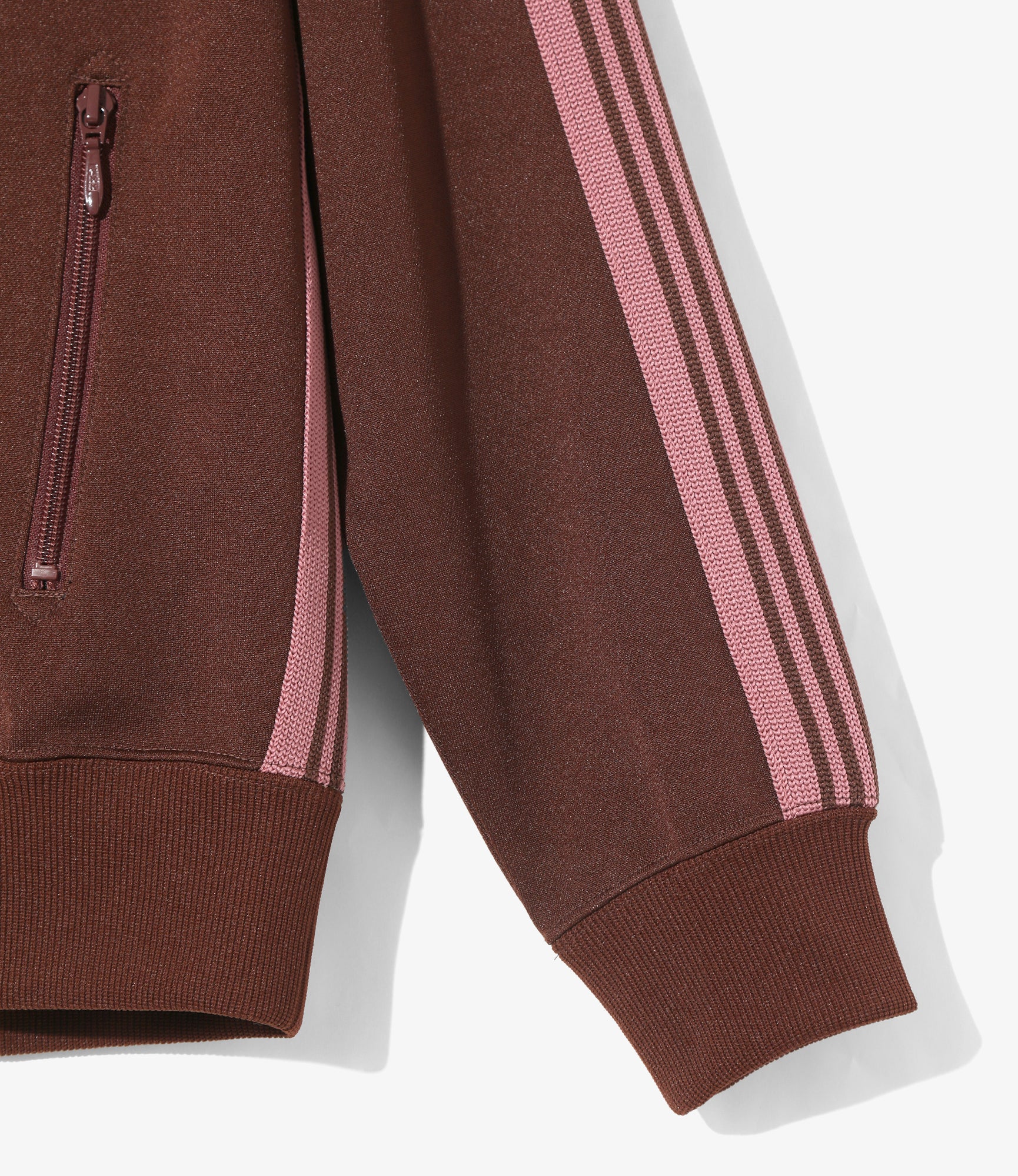 Women's Track Jacket - Brown - Poly Smooth