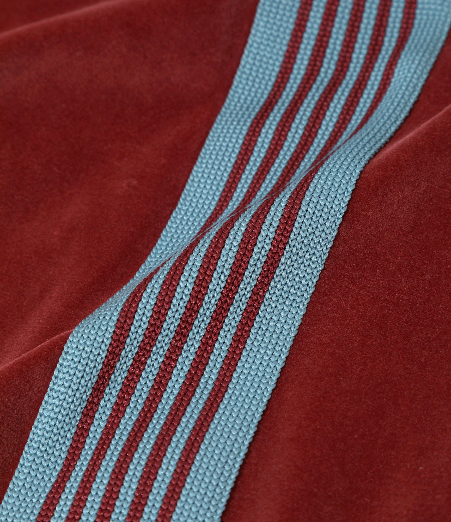Rib Collar Track Jacket - Burgundy - C/PE Velour