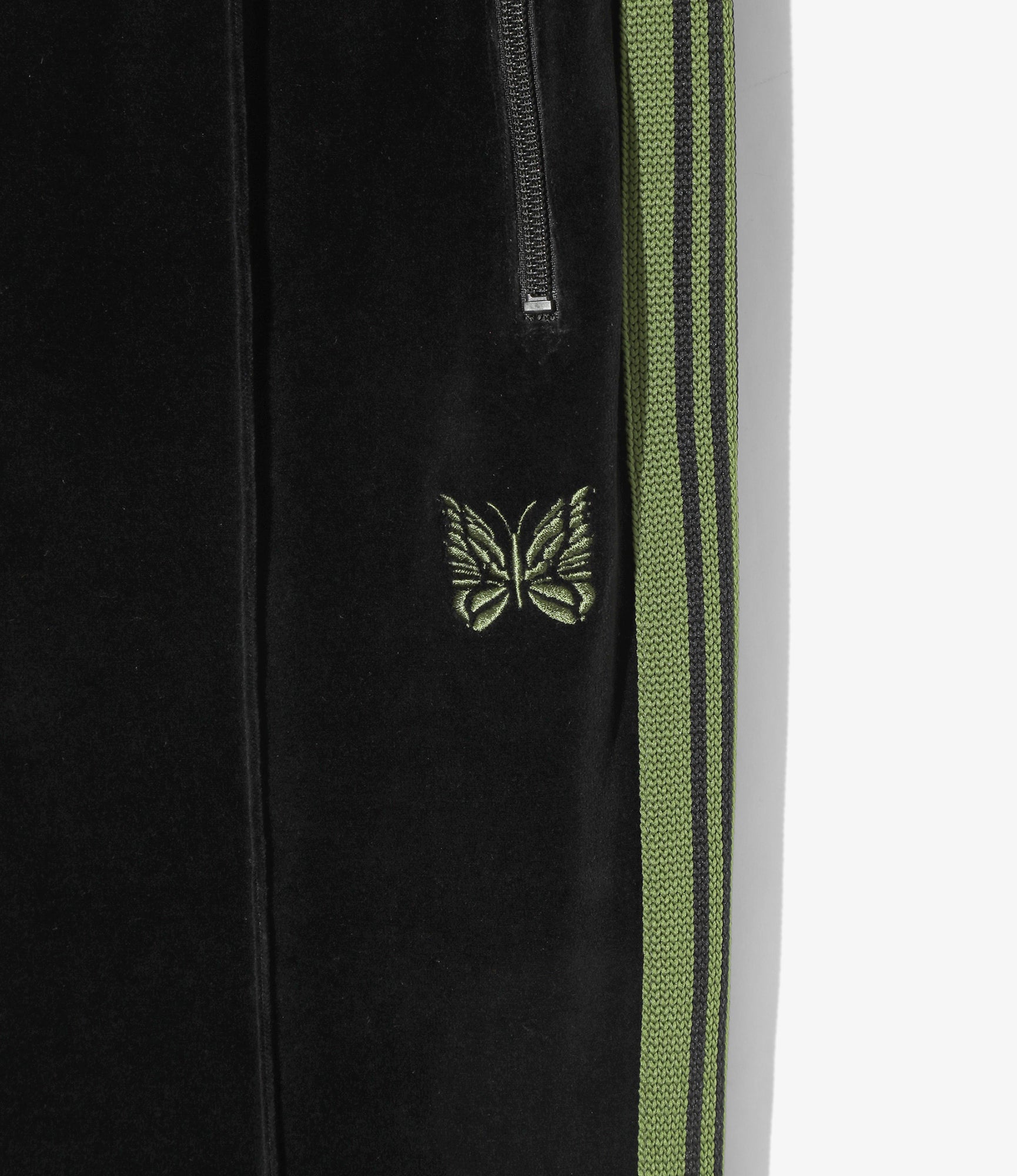 Boot-Cut Track Pant - Black - C/PE Velour