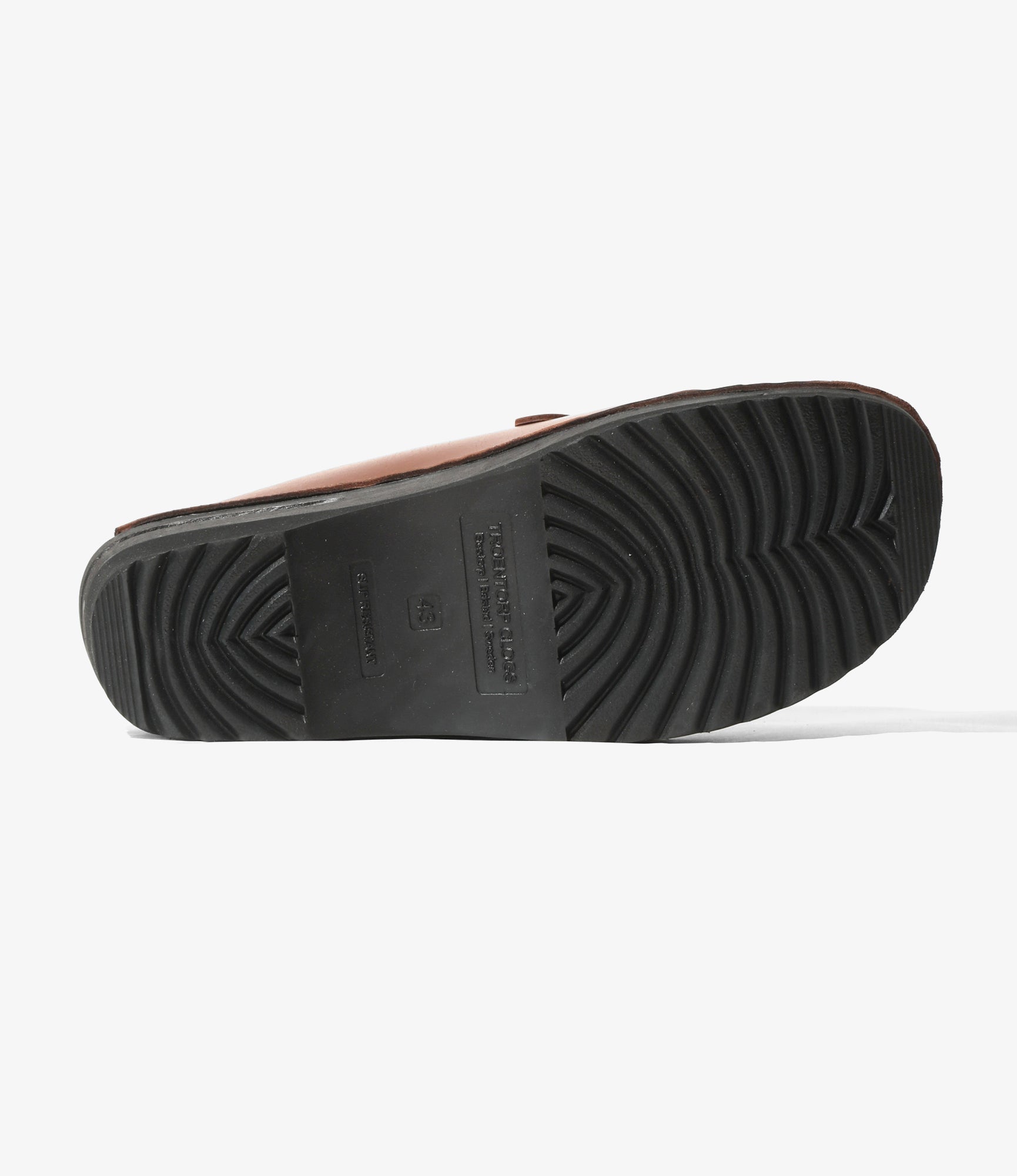 Needles x Troentorp - Kilt Fringe Clog - Rusty Brown / Black Ideal