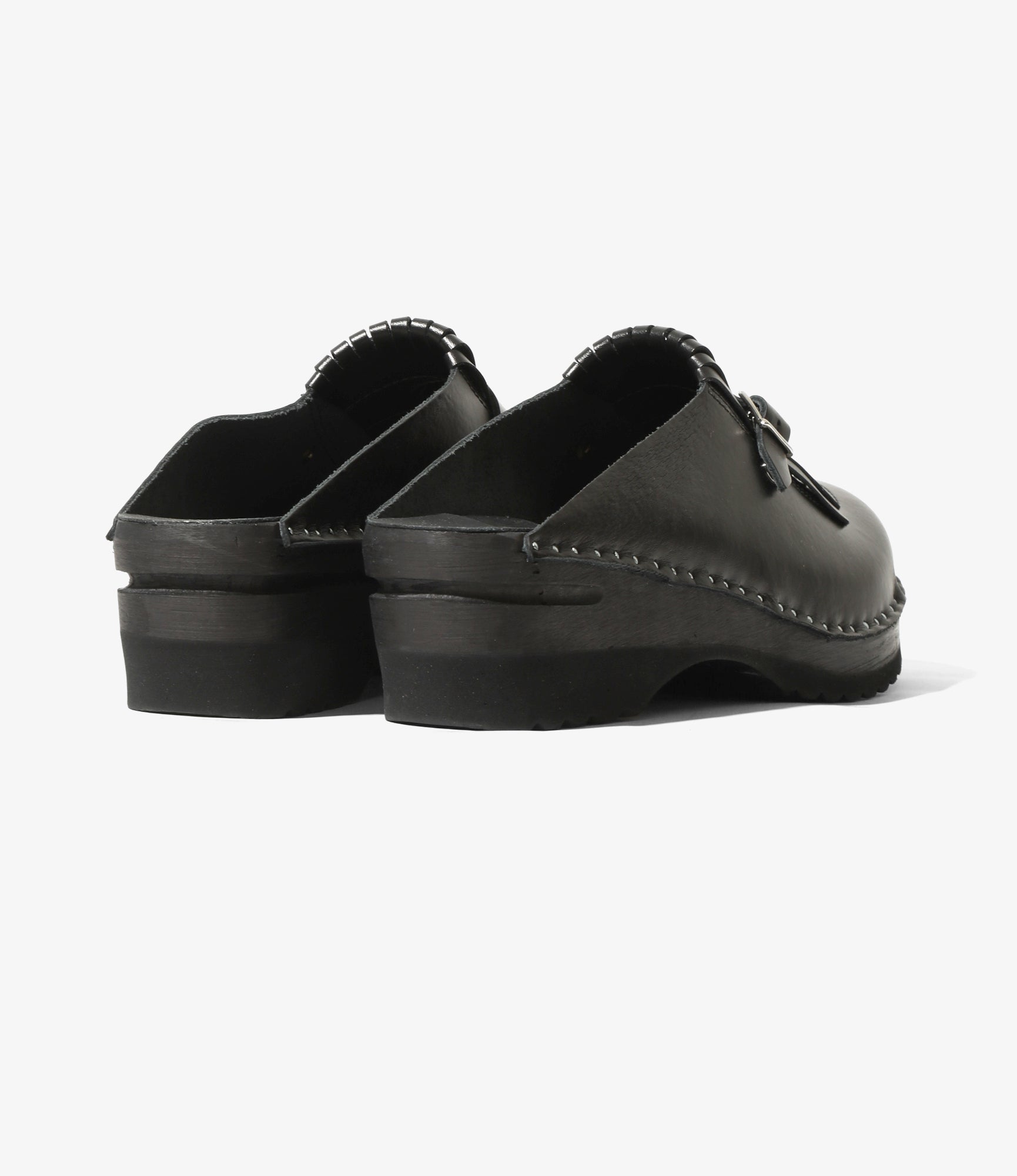 Needles x Troentorp - Kilt Fringe Clog - Black / Black Ideal