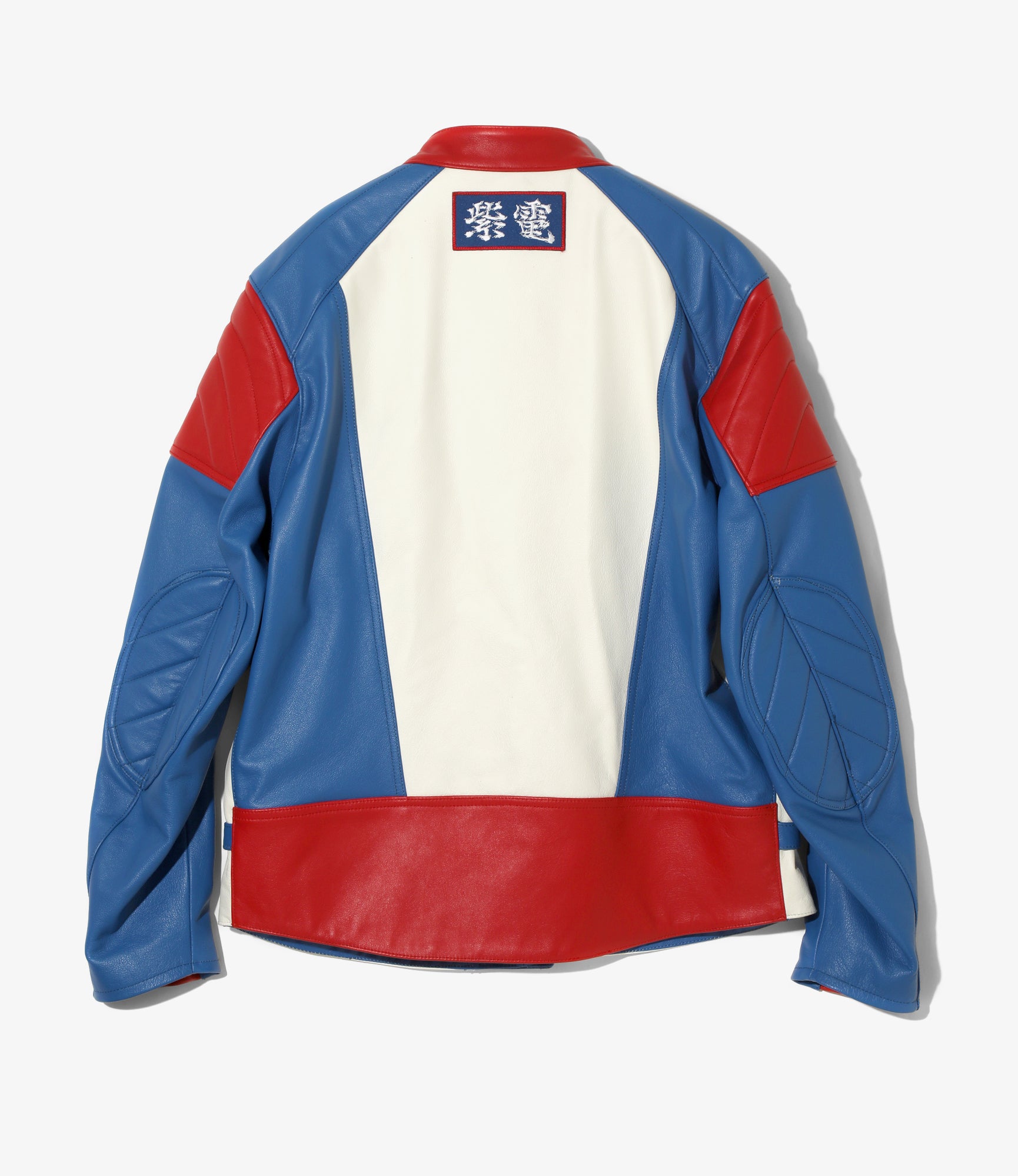 Motorcycle Jacket - Tricolour - Cowhide Leather