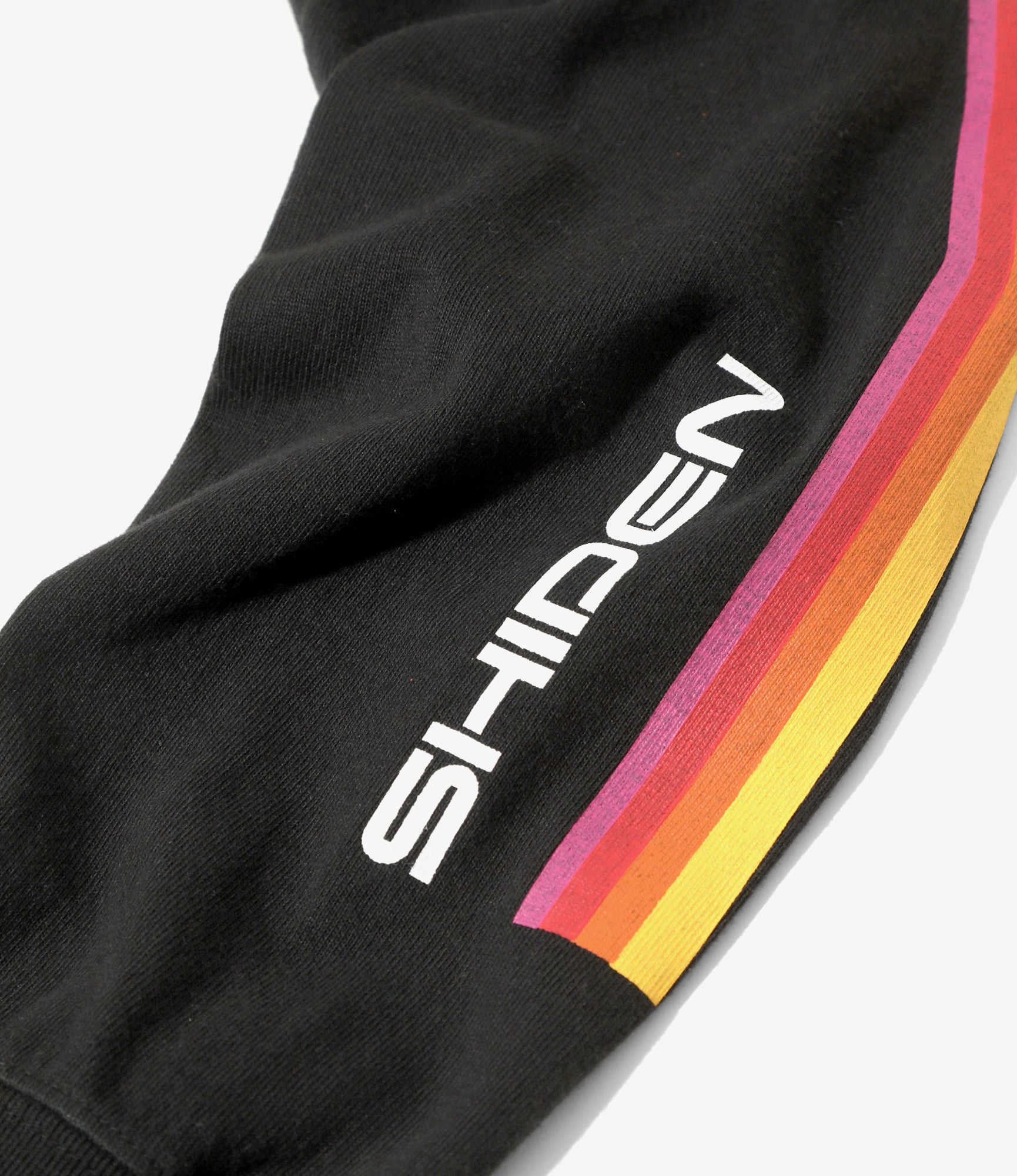 L/S Mock Neck Tee - Black - Decal