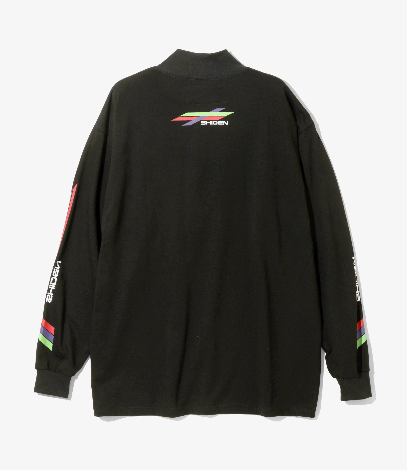 L/S Mock Neck Tee - Black - Decal 2