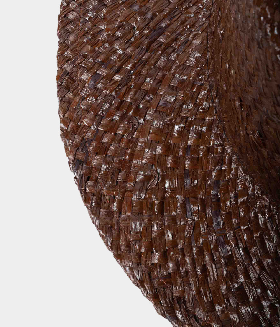 THE PORK PIE - Raffia - Brown
