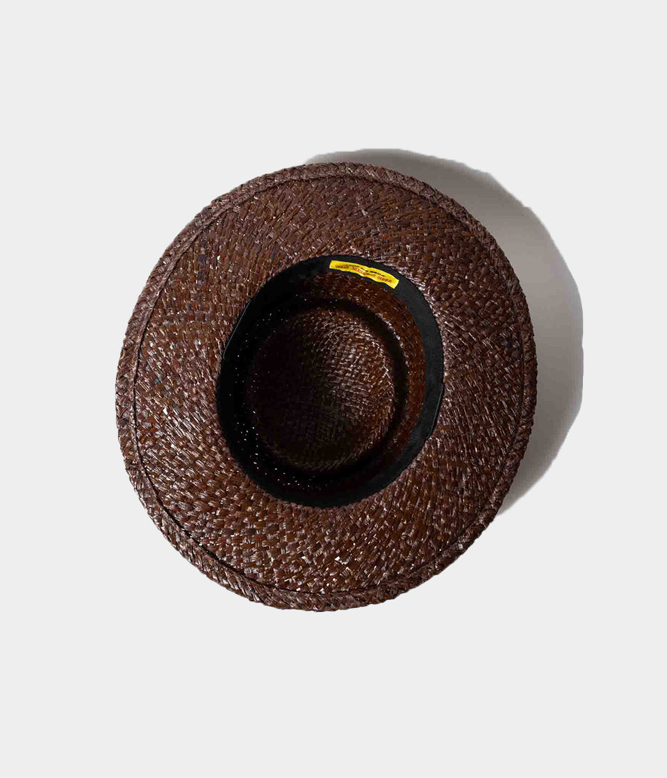 THE PORK PIE - Raffia - Brown