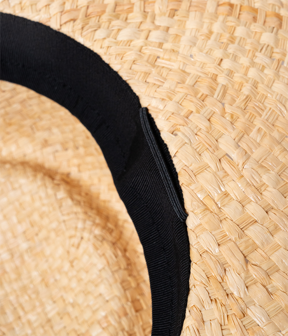 THE PORK PIE - Raffia Fringe - Natural