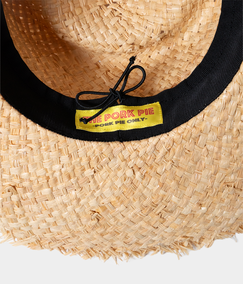 THE PORK PIE - Raffia Fringe - Natural