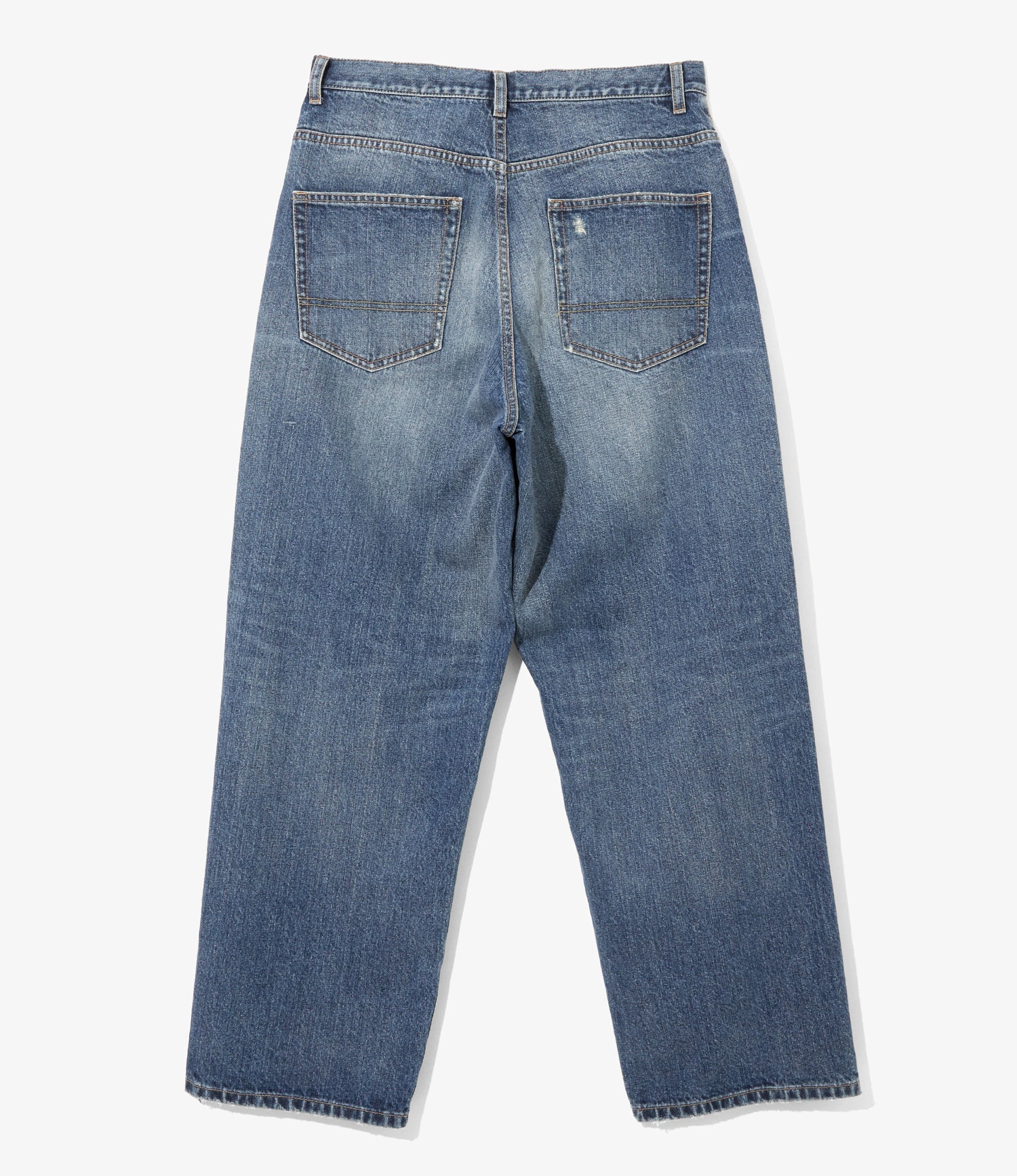 Women's 5Pockets Pant - Indigo - Damaged Denim
