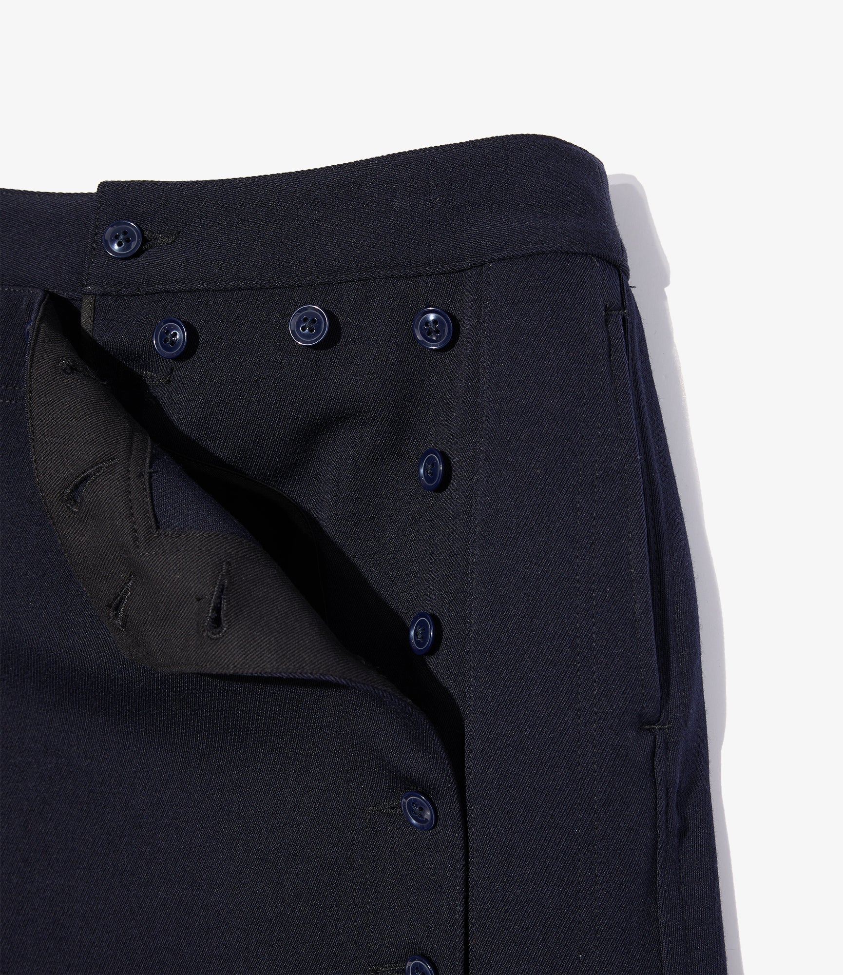 Women's Sailor Skirt - Dk. Navy Heavy Wool Elastique