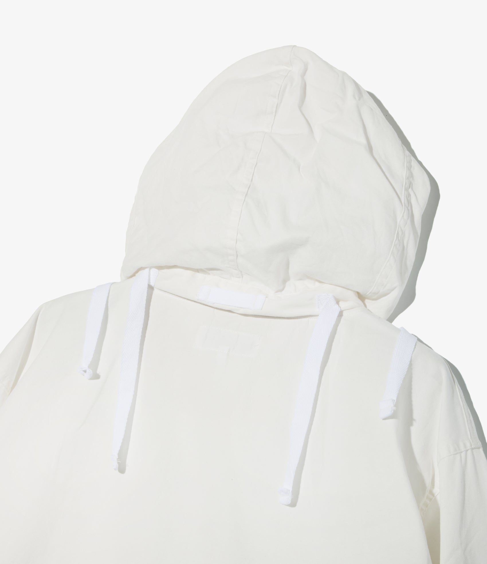 Salvage Smock - White Cotton Micro Sanded Twill