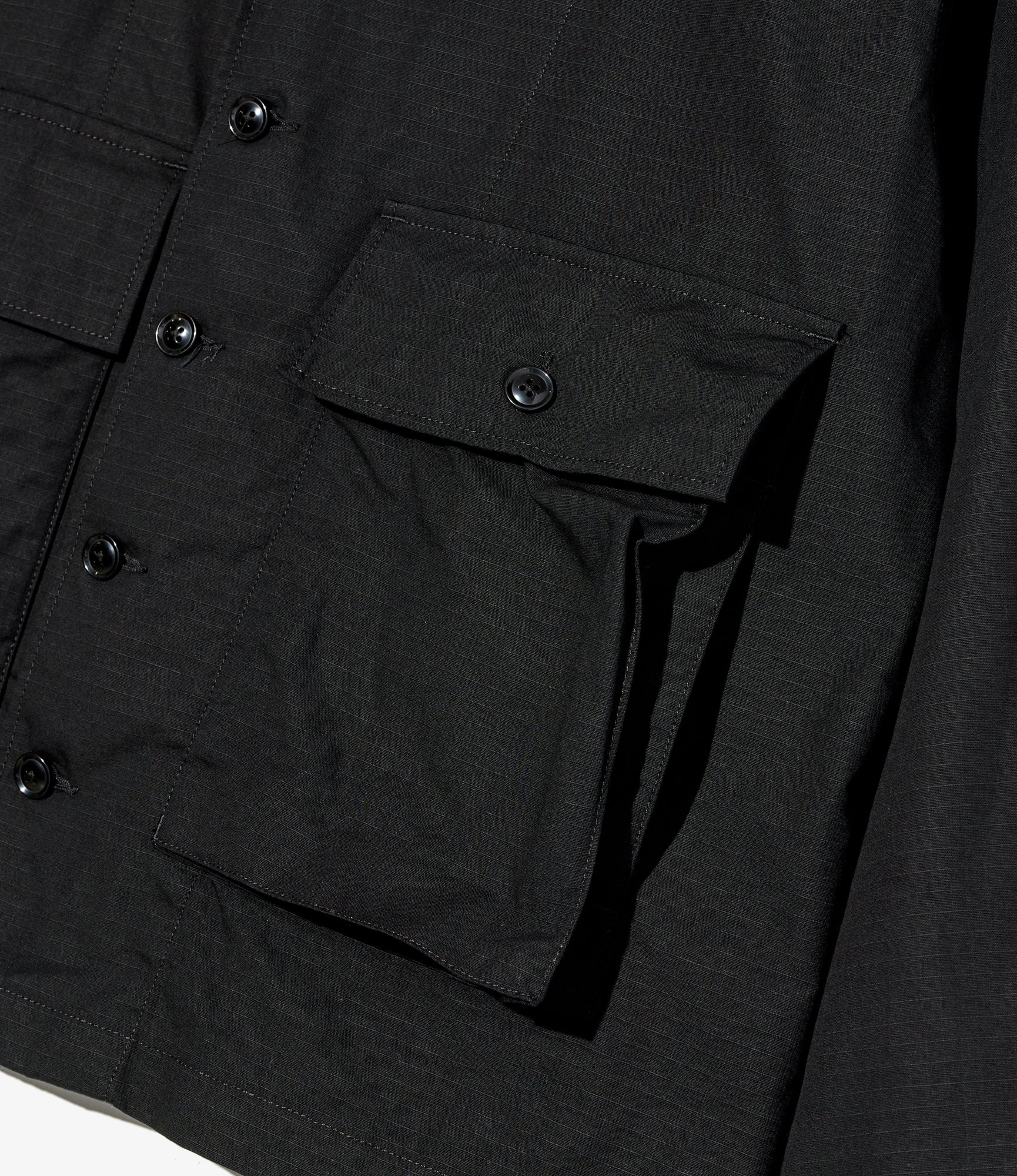 Sea Bees Jacket - Black Cotton Ripstop