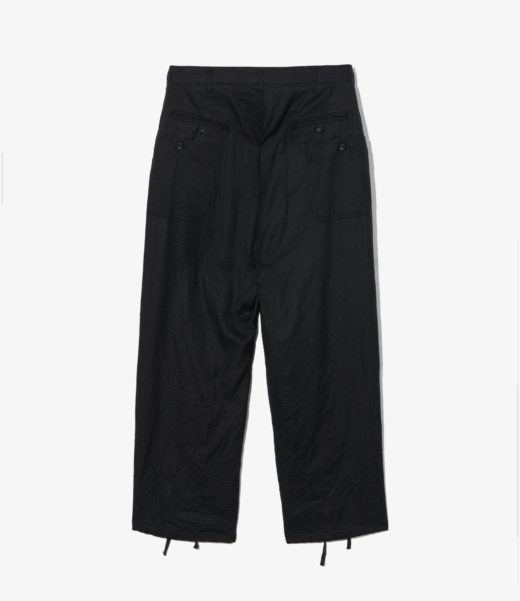 Security Pant - Black High Count Worsted Wool