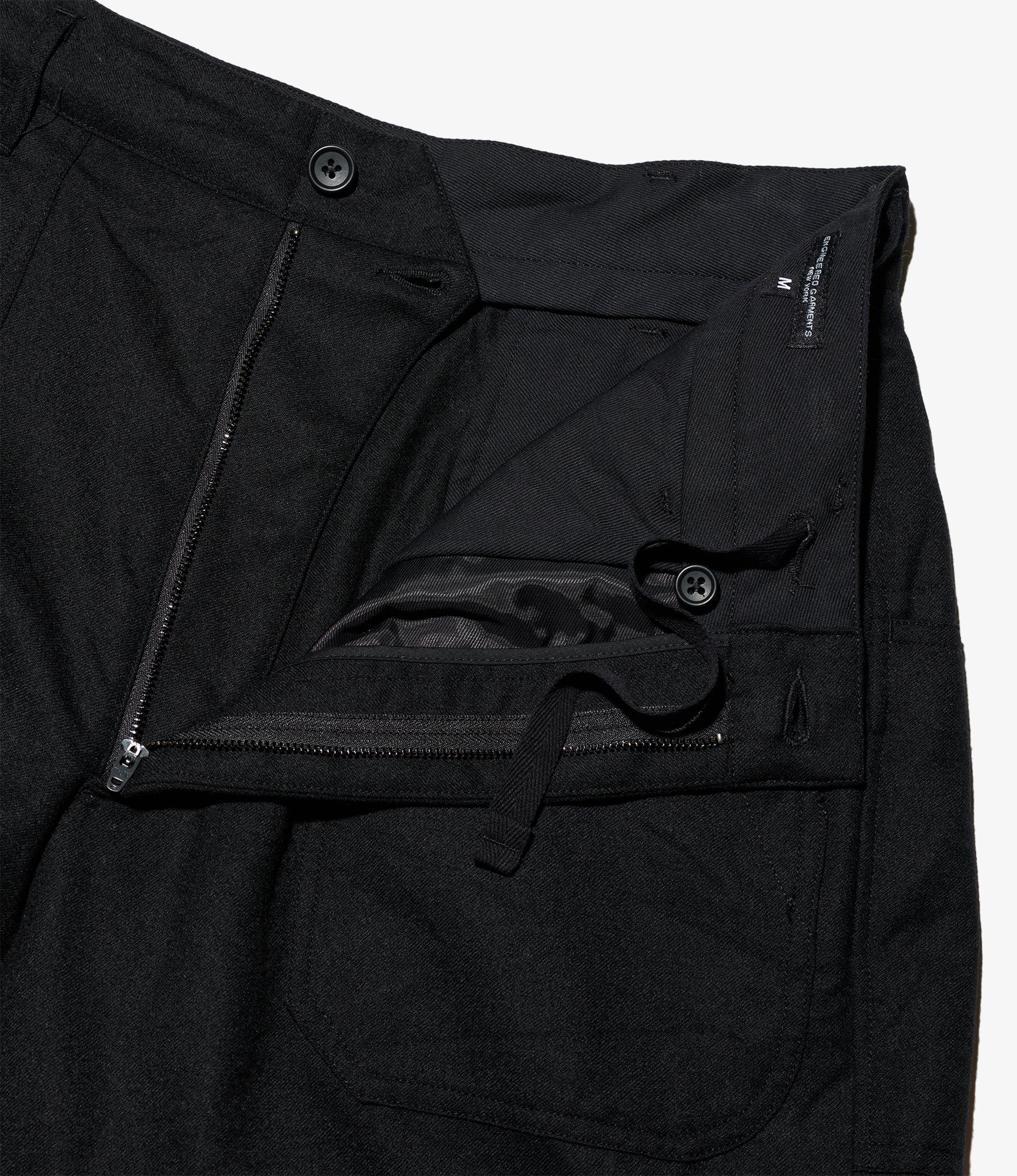 Security Pant - Black High Count Worsted Wool