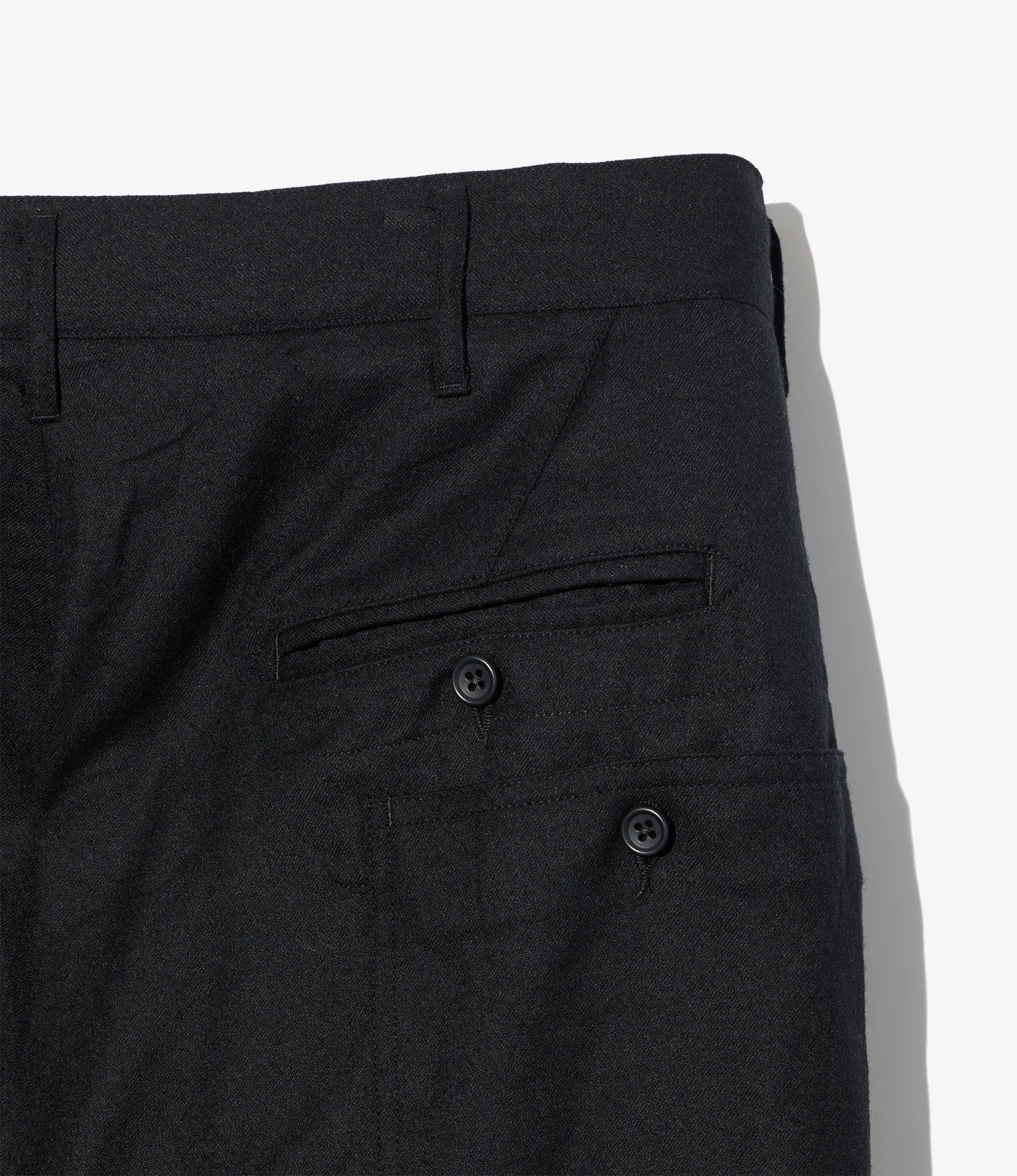 Security Pant - Black High Count Worsted Wool