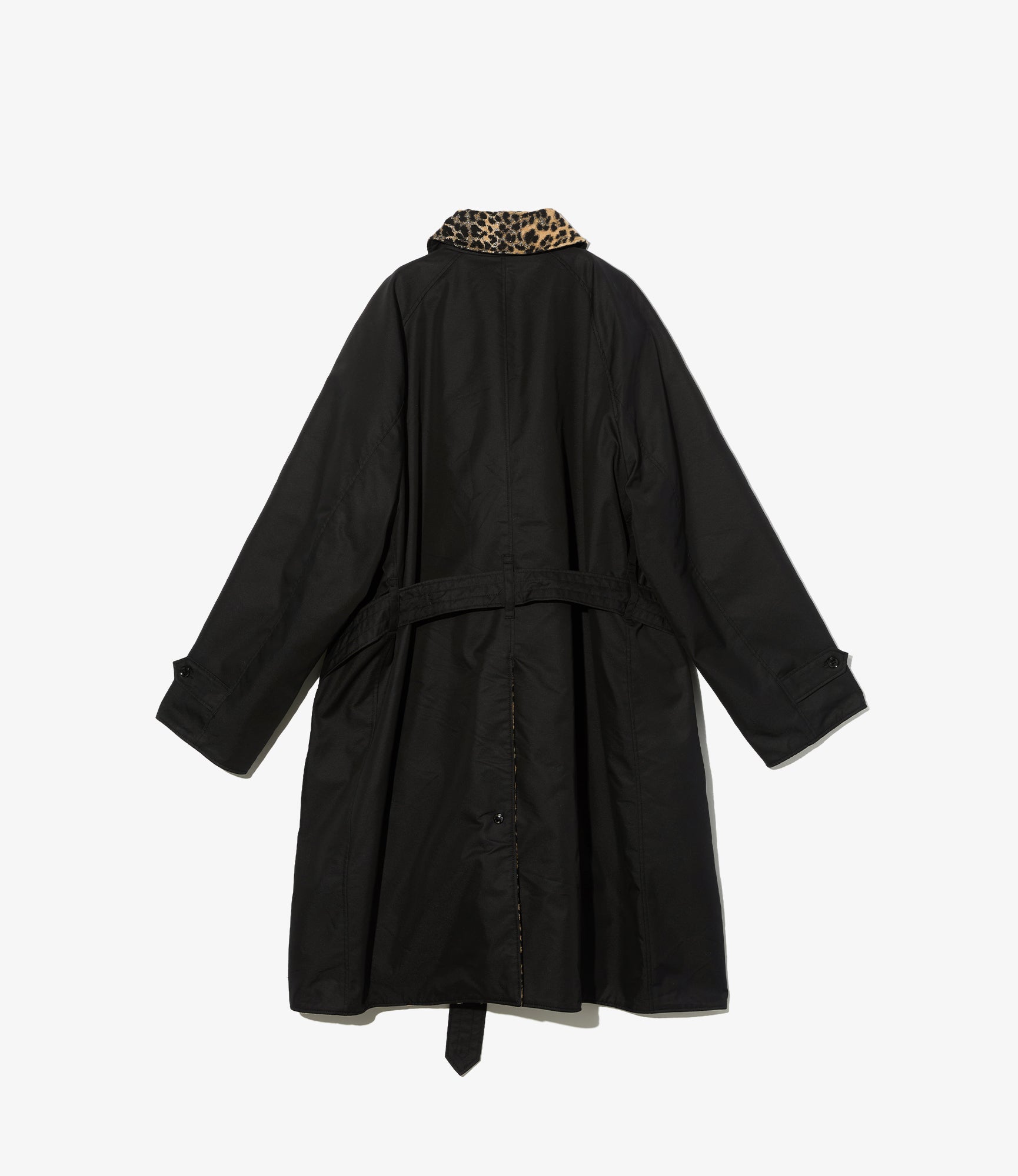 Shawl Collar Reversible Coat - Black CP Iridescent Twill
