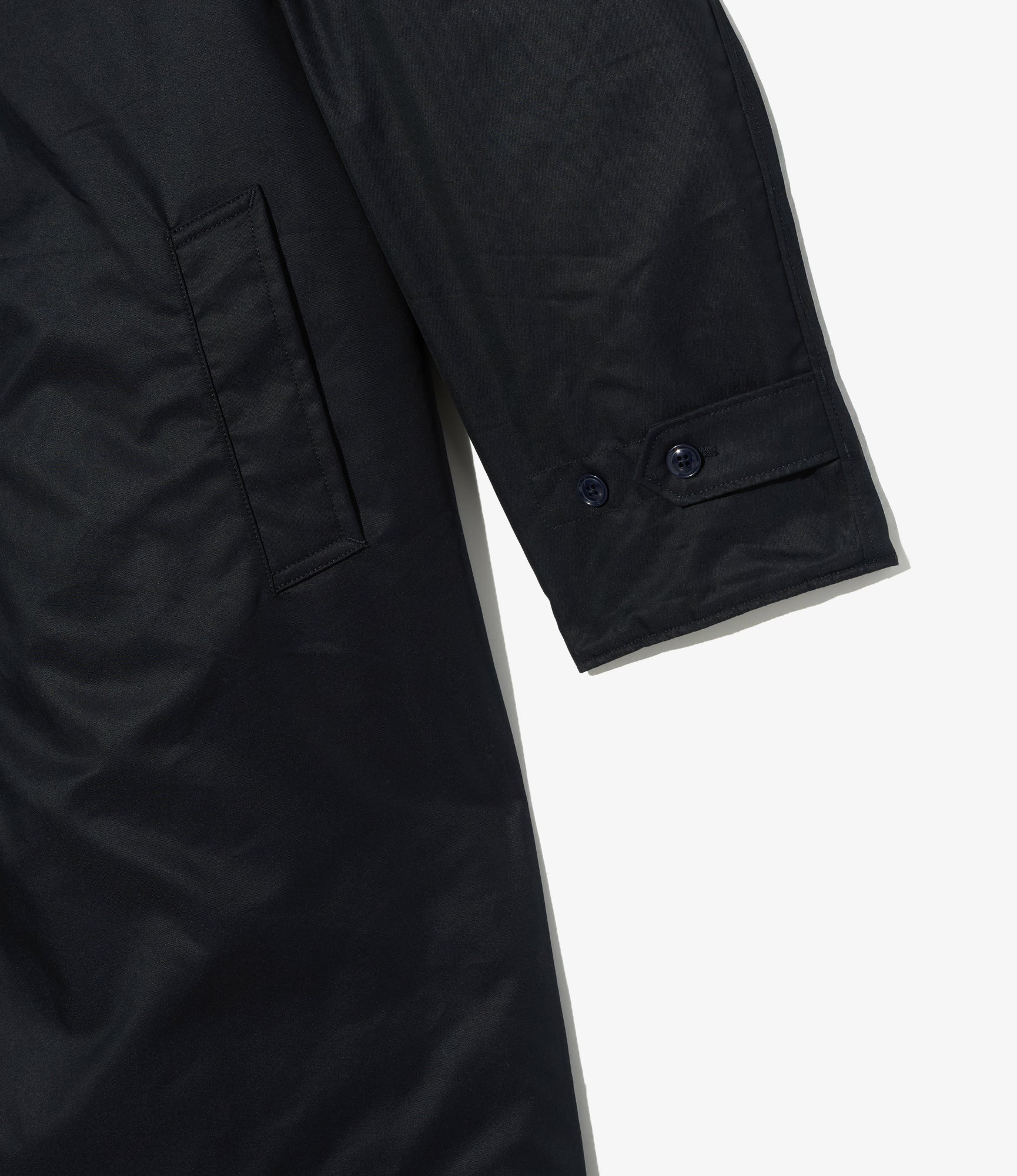 Shawl Collar Reversible Coat - Dk. Navy CP Iridescent Twill