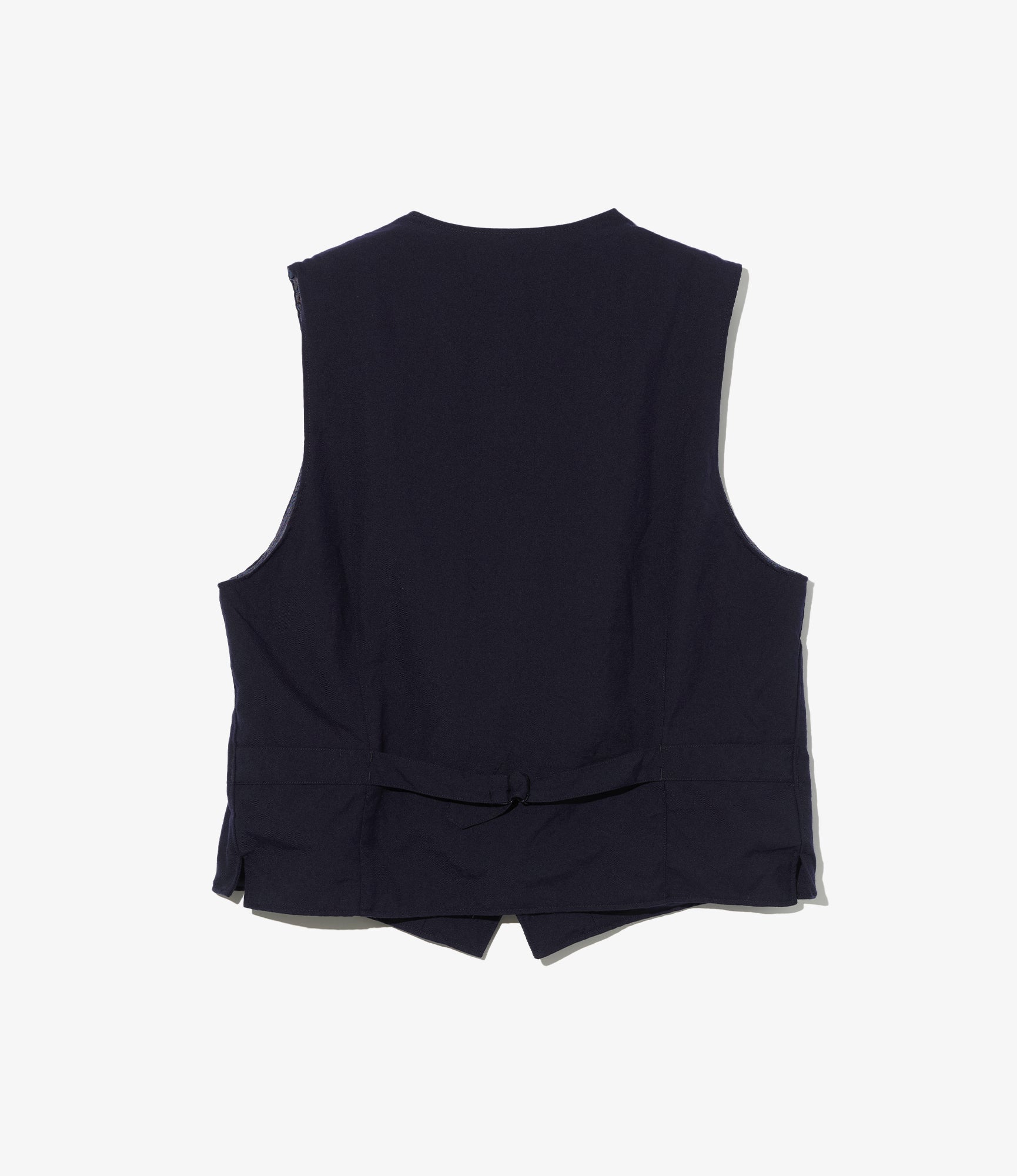 Shawl Collar Cinch Vest - Dk. Navy Wool Uniform Serge