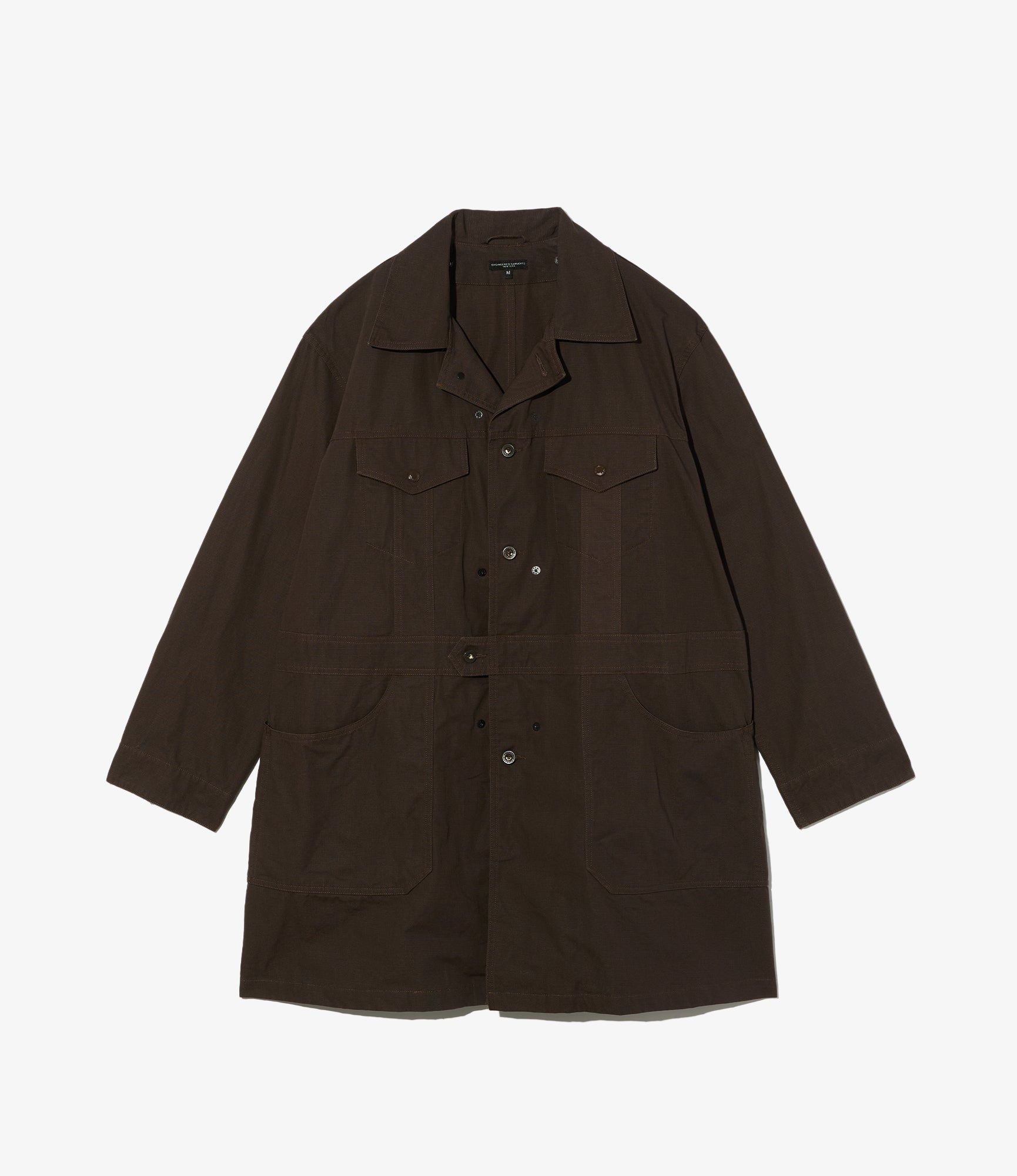 Shop Coat - Dk. Brown Heavyweight Cotton Ripstop