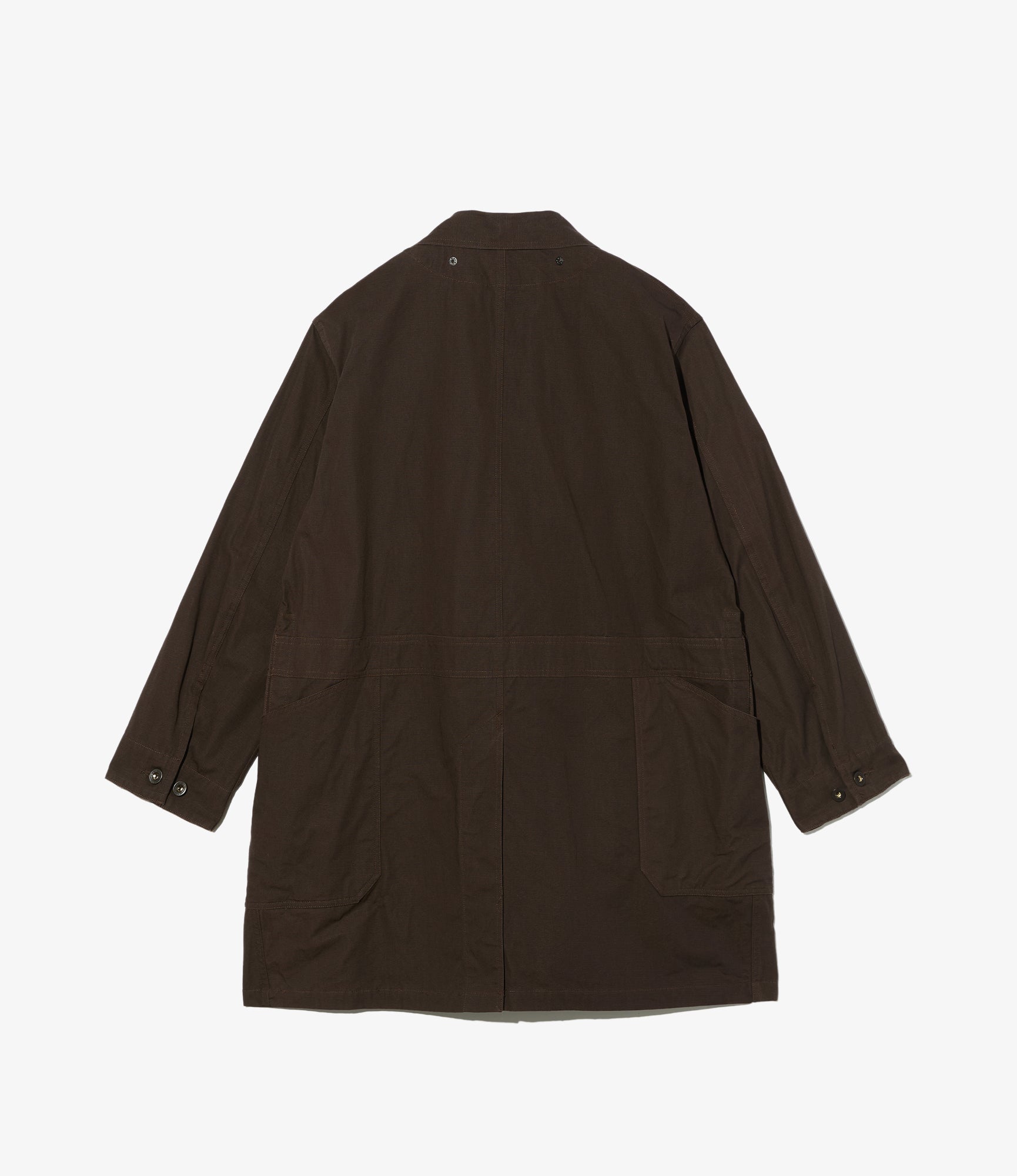 Shop Coat - Dk. Brown Heavyweight Cotton Ripstop