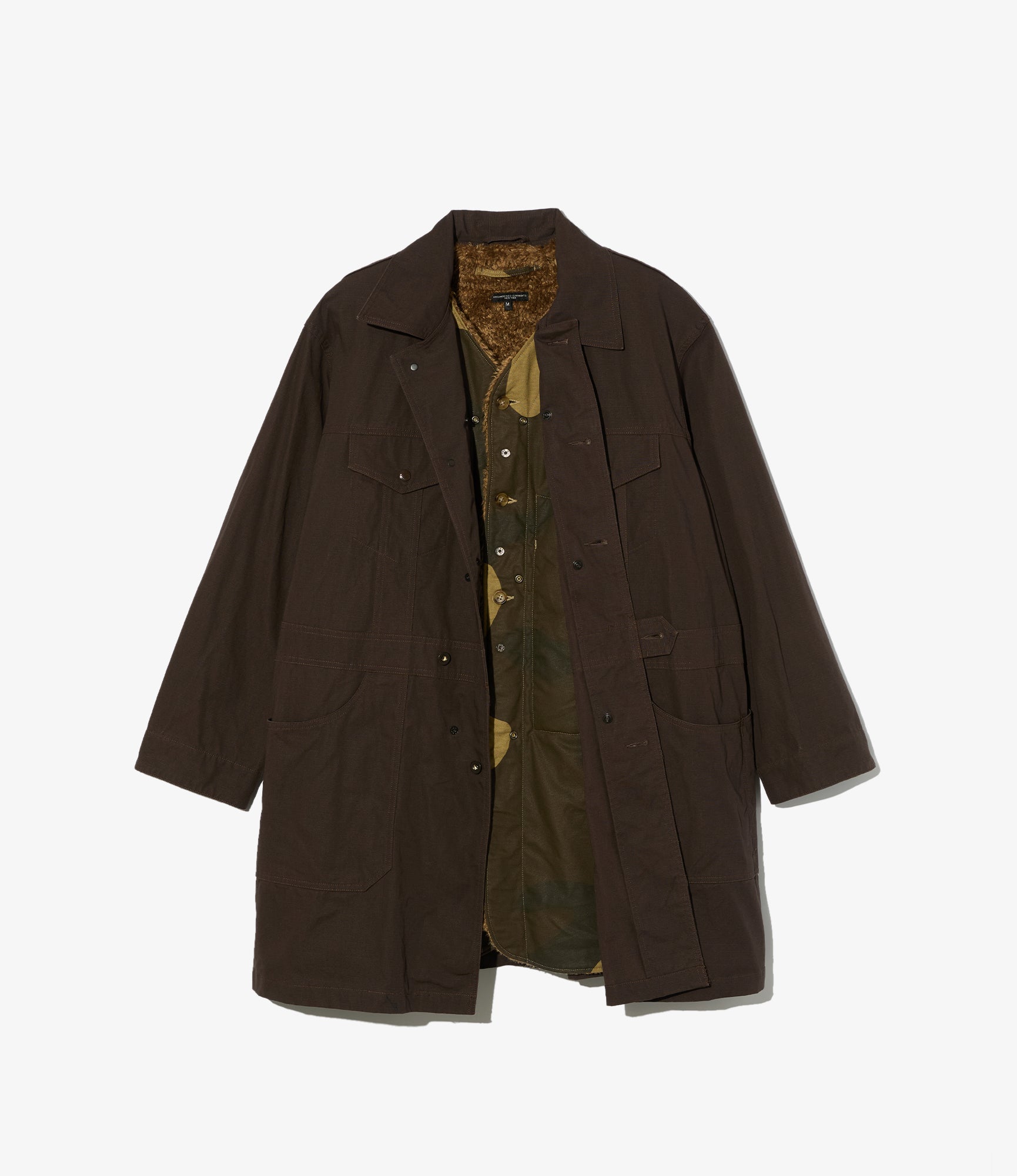 Shop Coat - Dk. Brown Heavyweight Cotton Ripstop