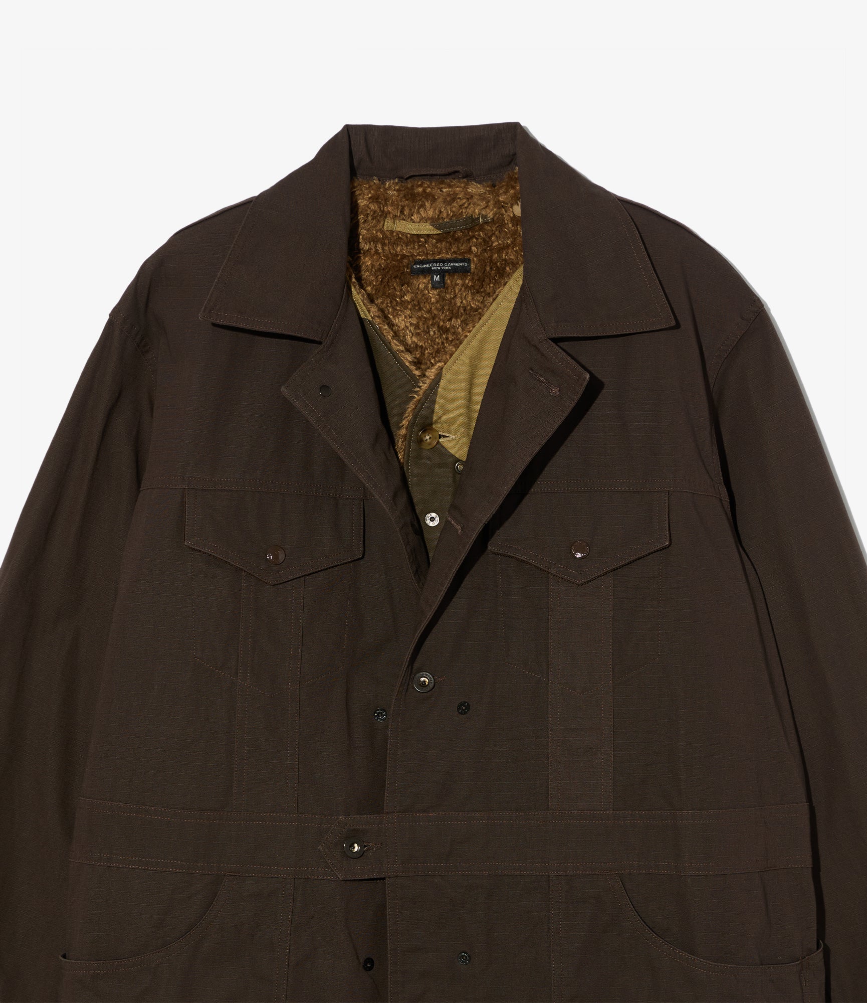 Shop Coat - Dk. Brown Heavyweight Cotton Ripstop
