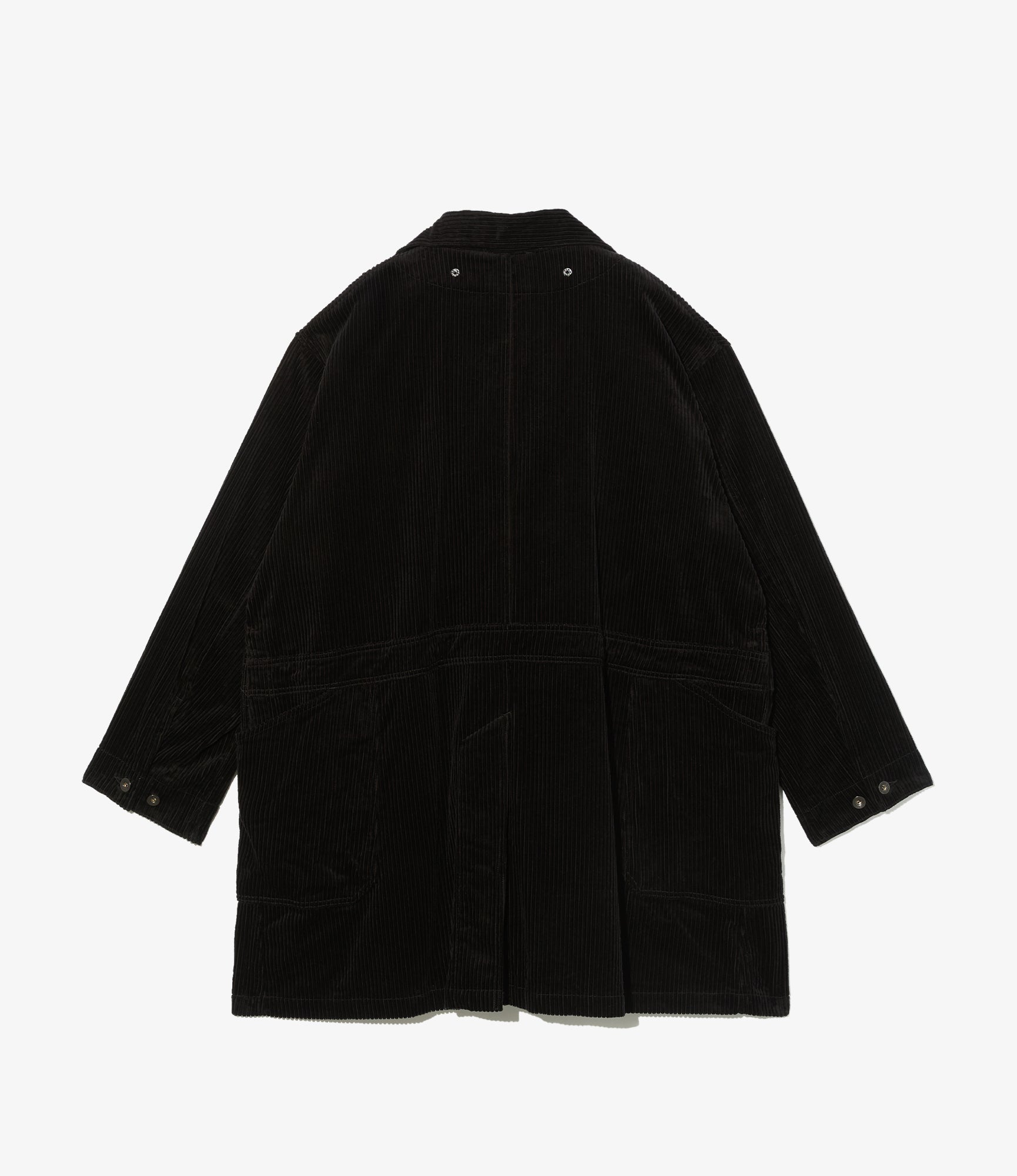 Shop Coat - Black Cotton 4.5W Corduroy