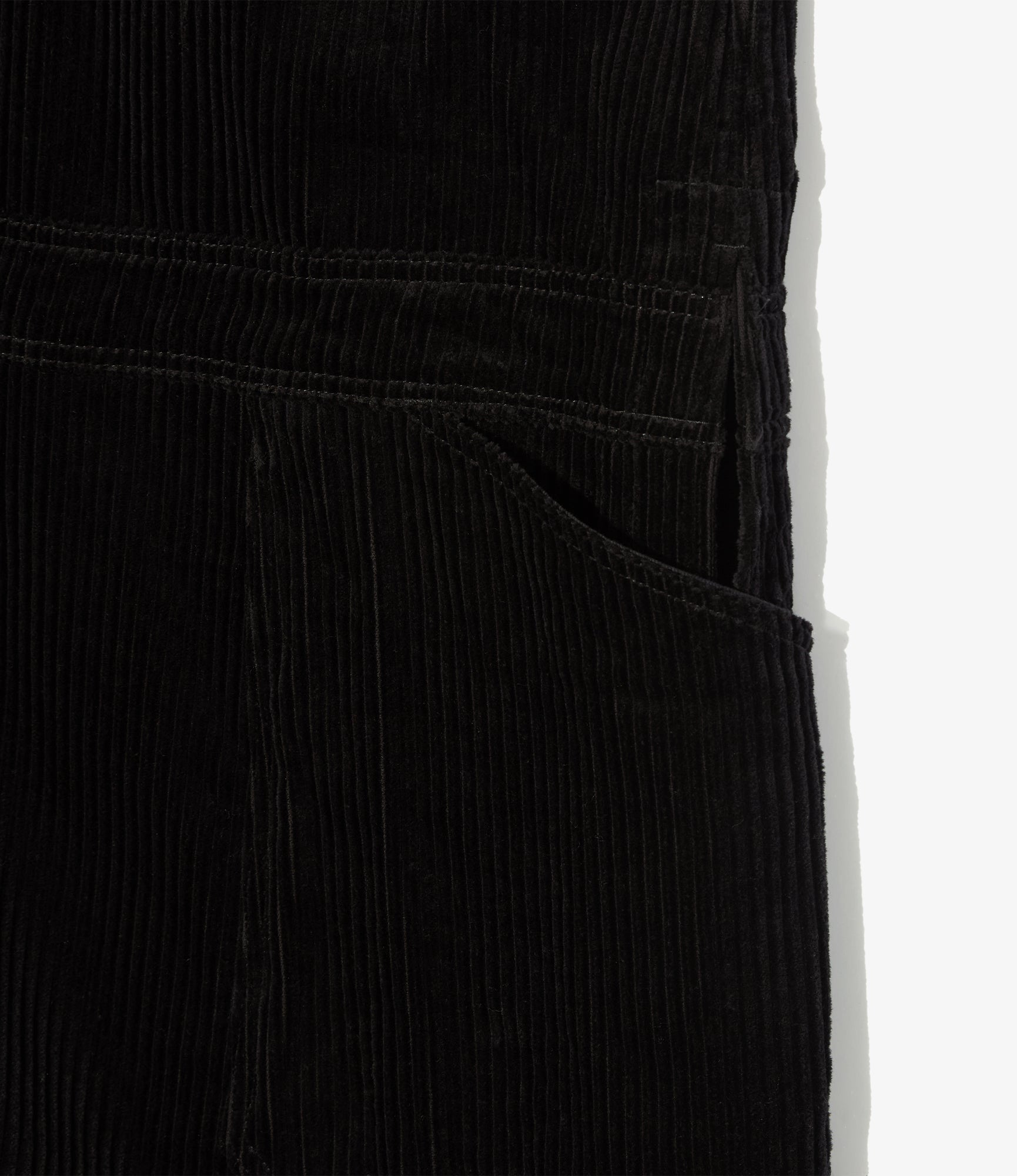 Shop Coat - Black Cotton 4.5W Corduroy