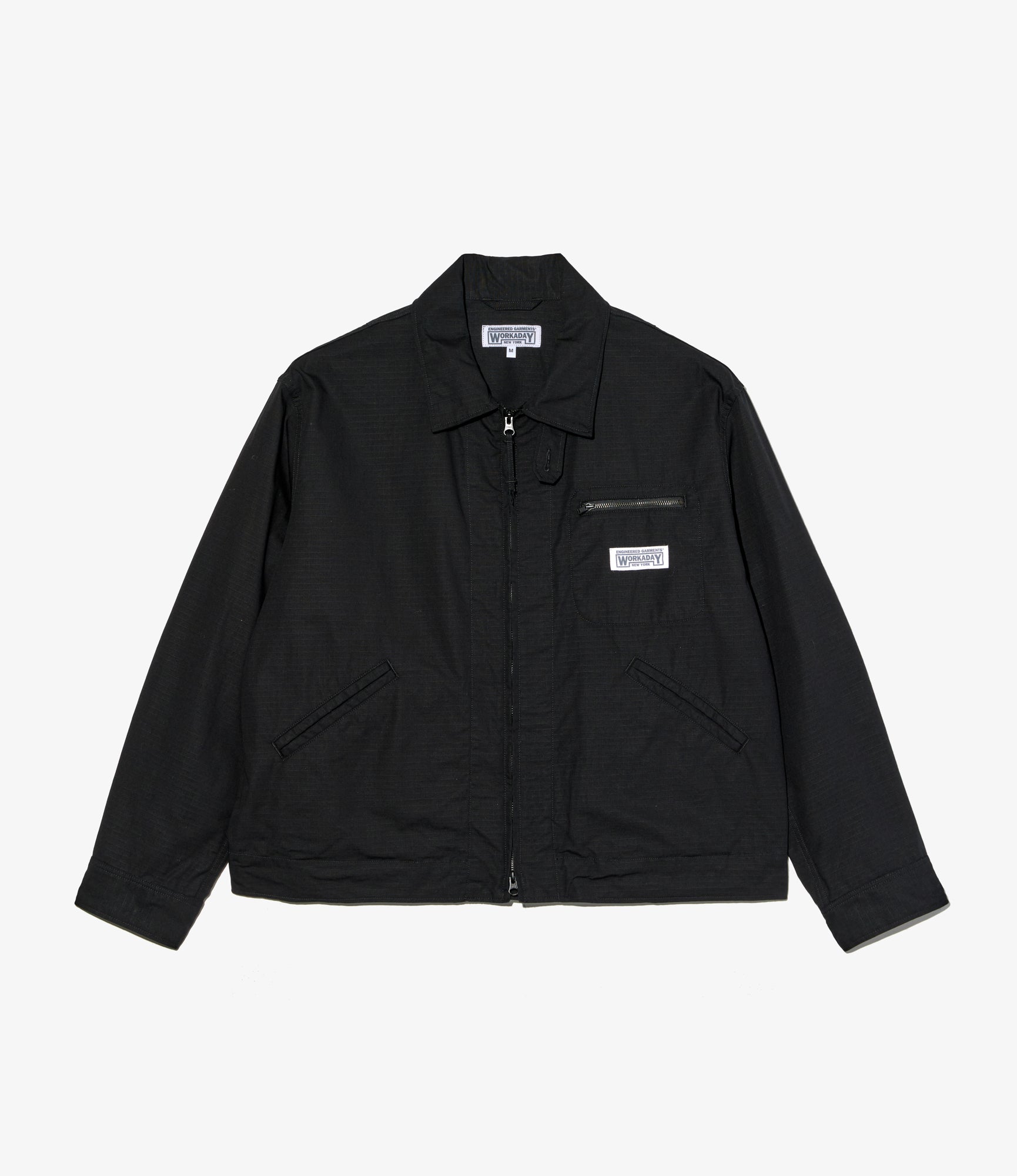 Engineered Garments Workaday -Short Jacket - Black Cotton Ripstop