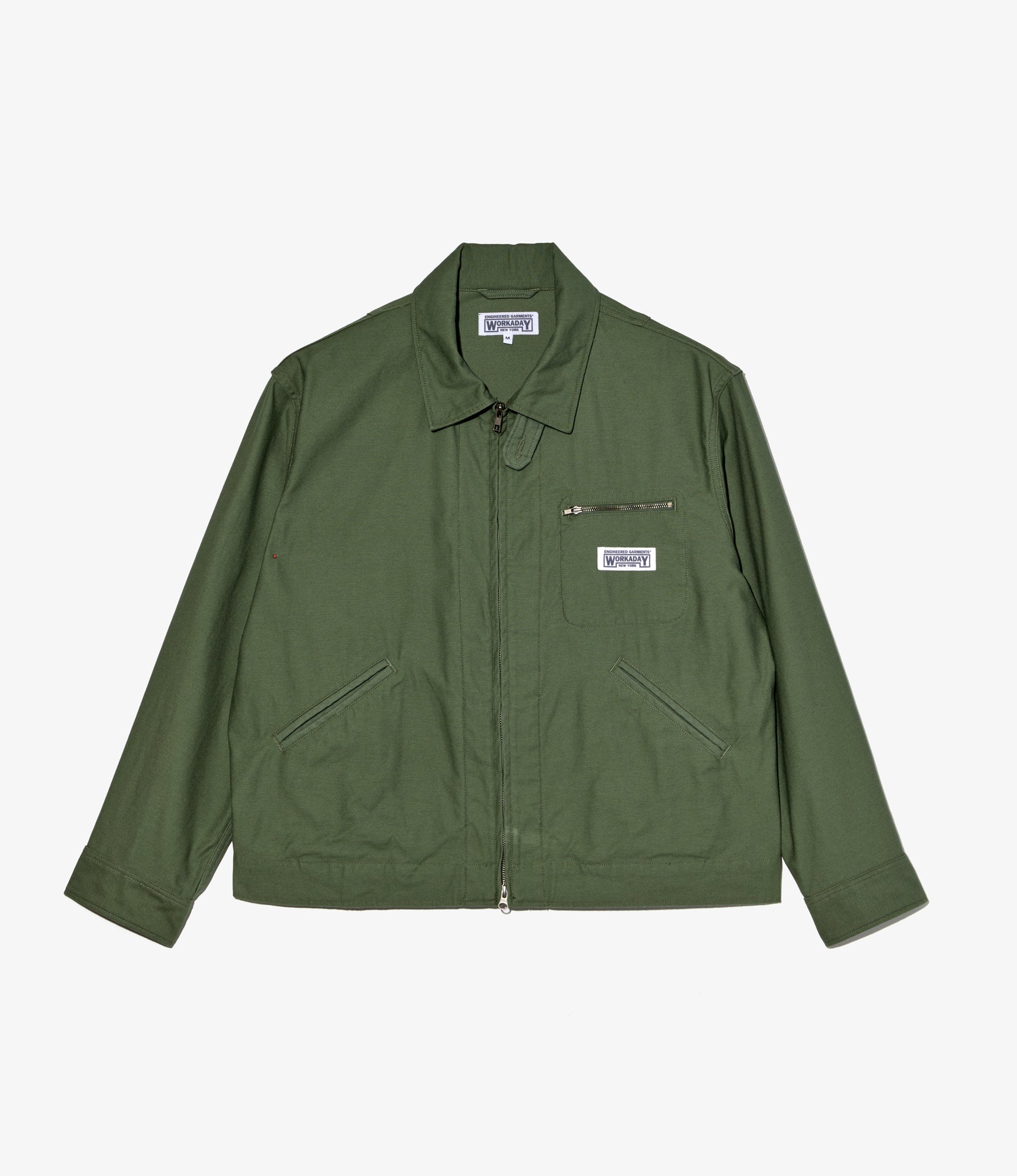 Short Jacket - Olive Cotton Reverse Sateen
