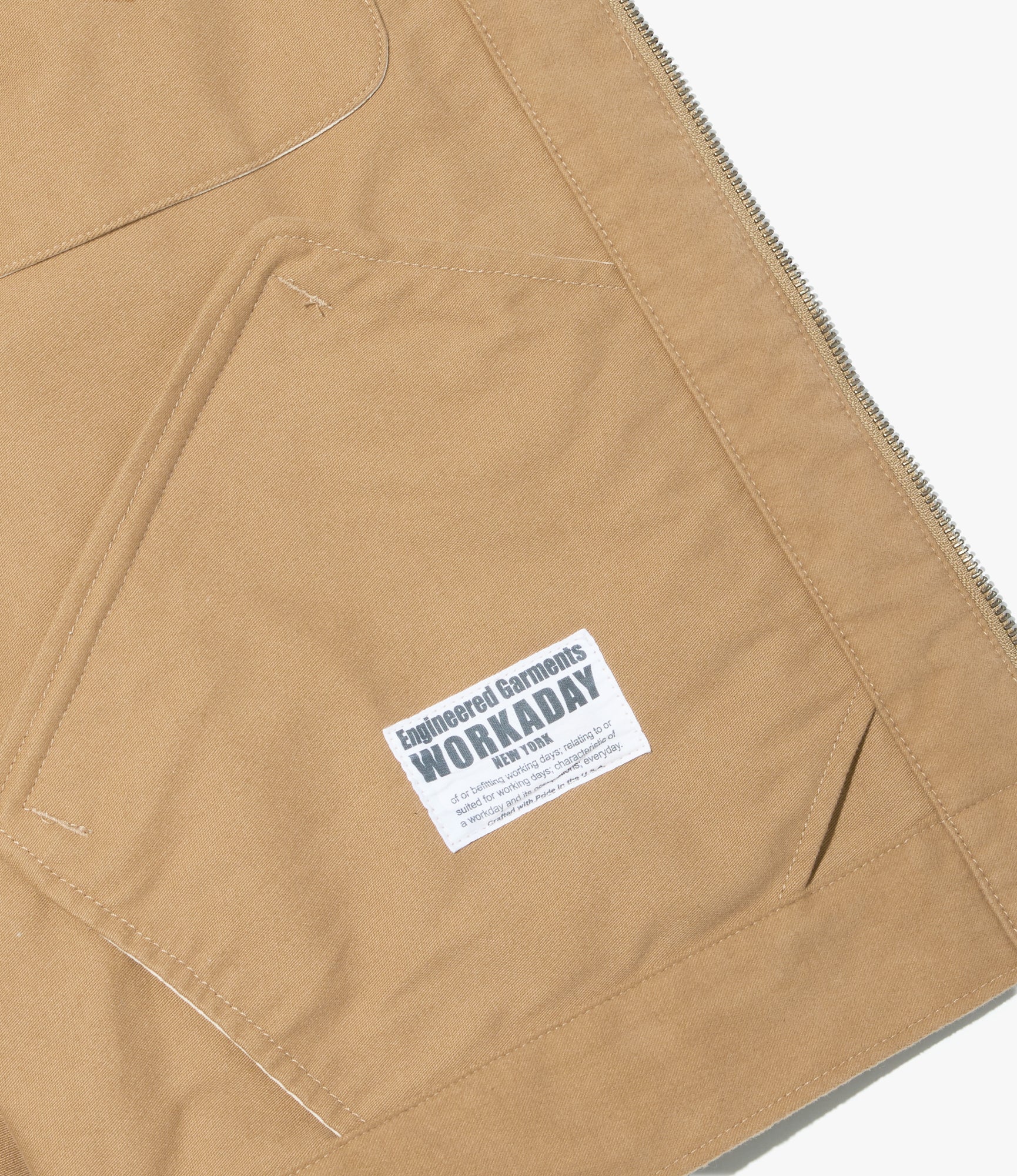 Short Jacket - Camel Cotton Moleskin