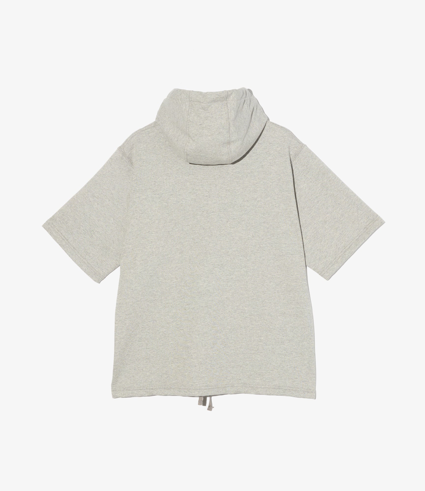 Short Sleeve Hoody - Heather Grey French Terry
