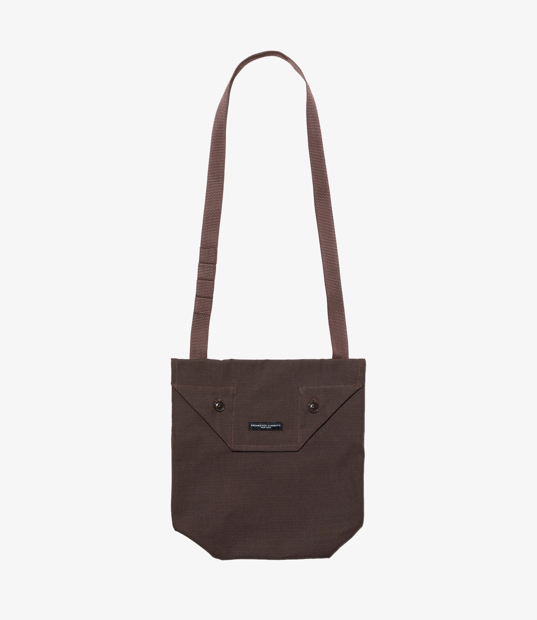 Shoulder Pouch - Dk. Brown Heavyweight Cotton Ripstop