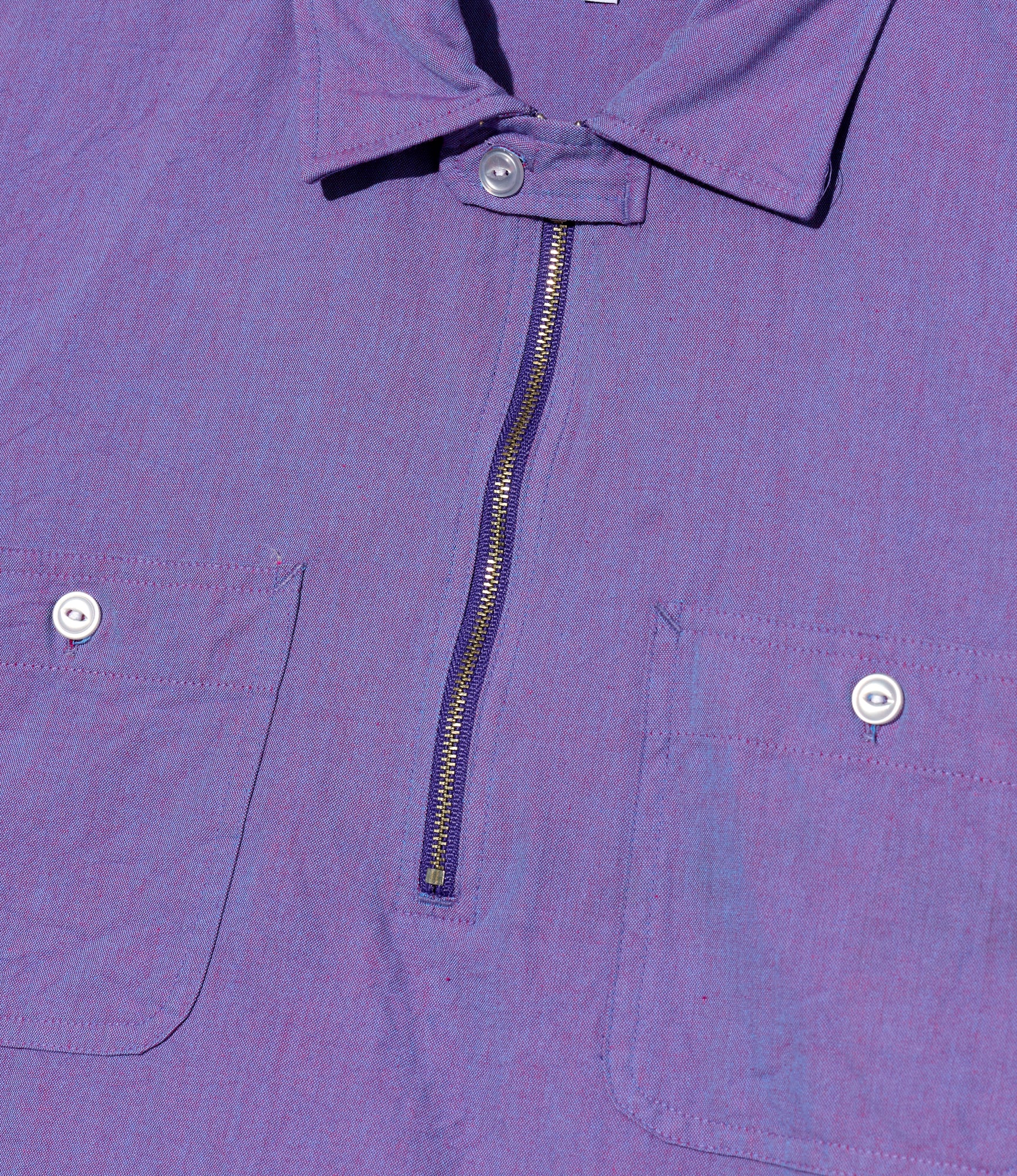 Spinnaker Shirt - Purple Cotton Iridescent