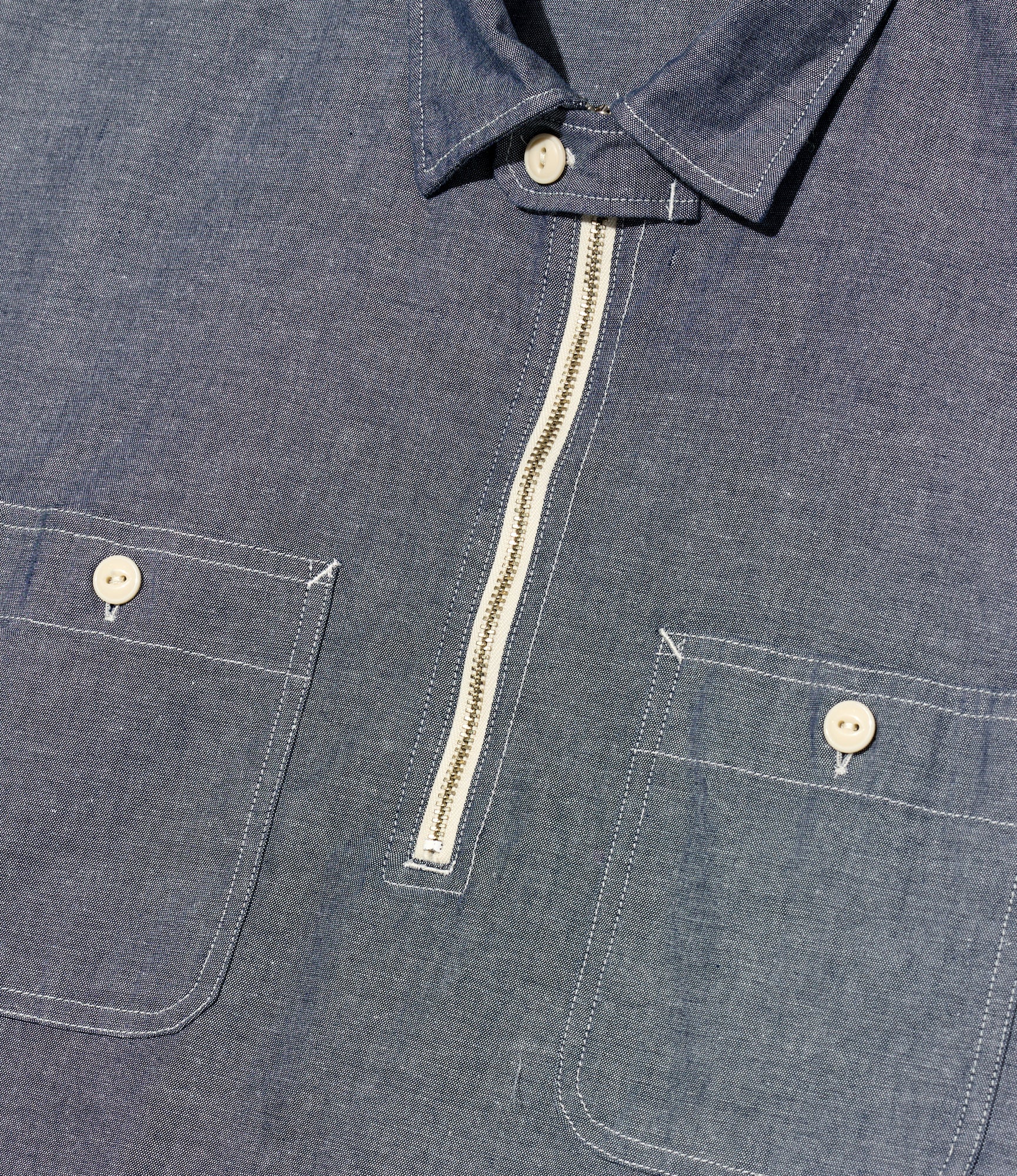 Spinnaker Shirt - Indigo Cotton Chambray