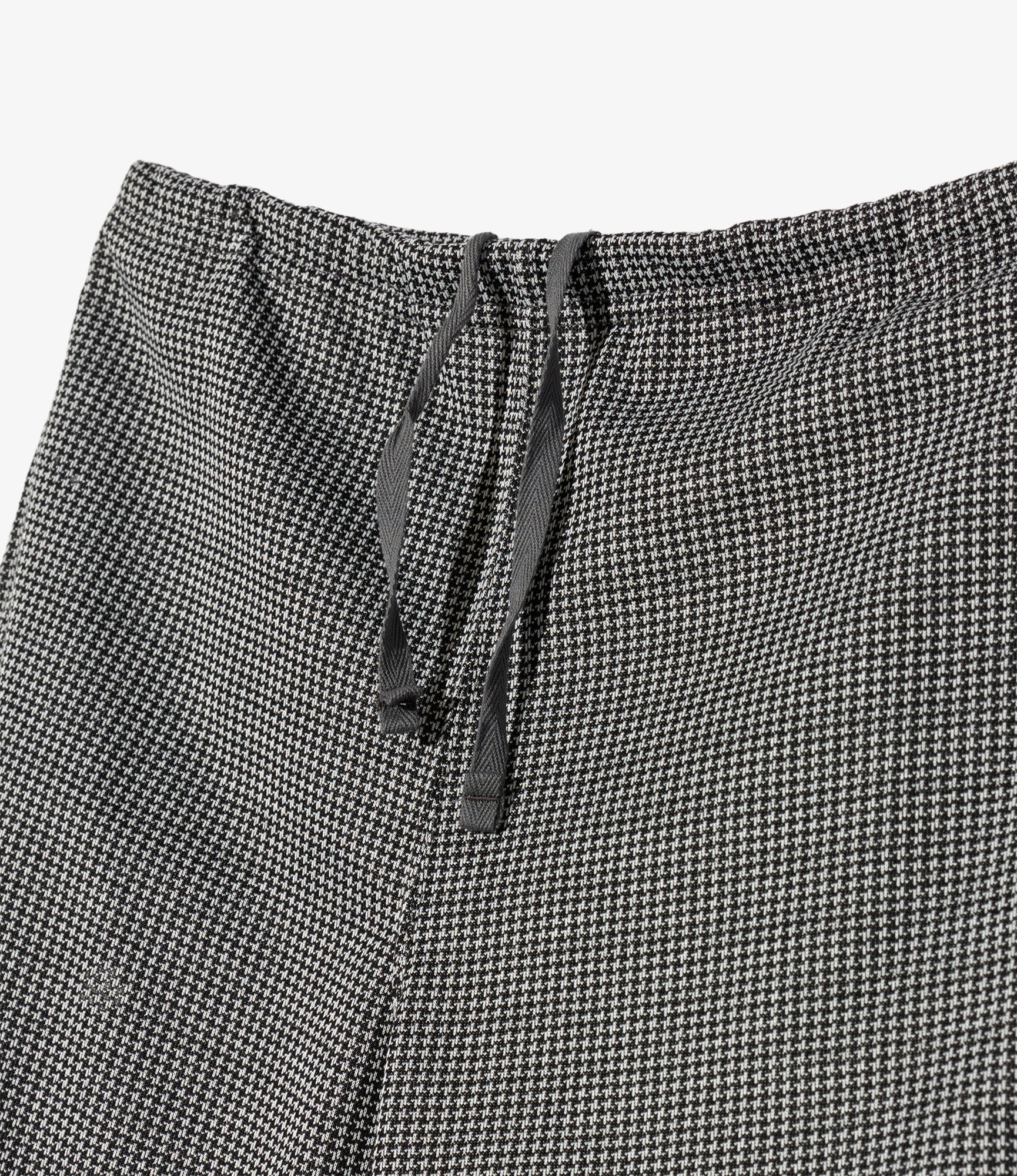 Women's STK Pant - Black Polyester Houndstooth Knit Jersey