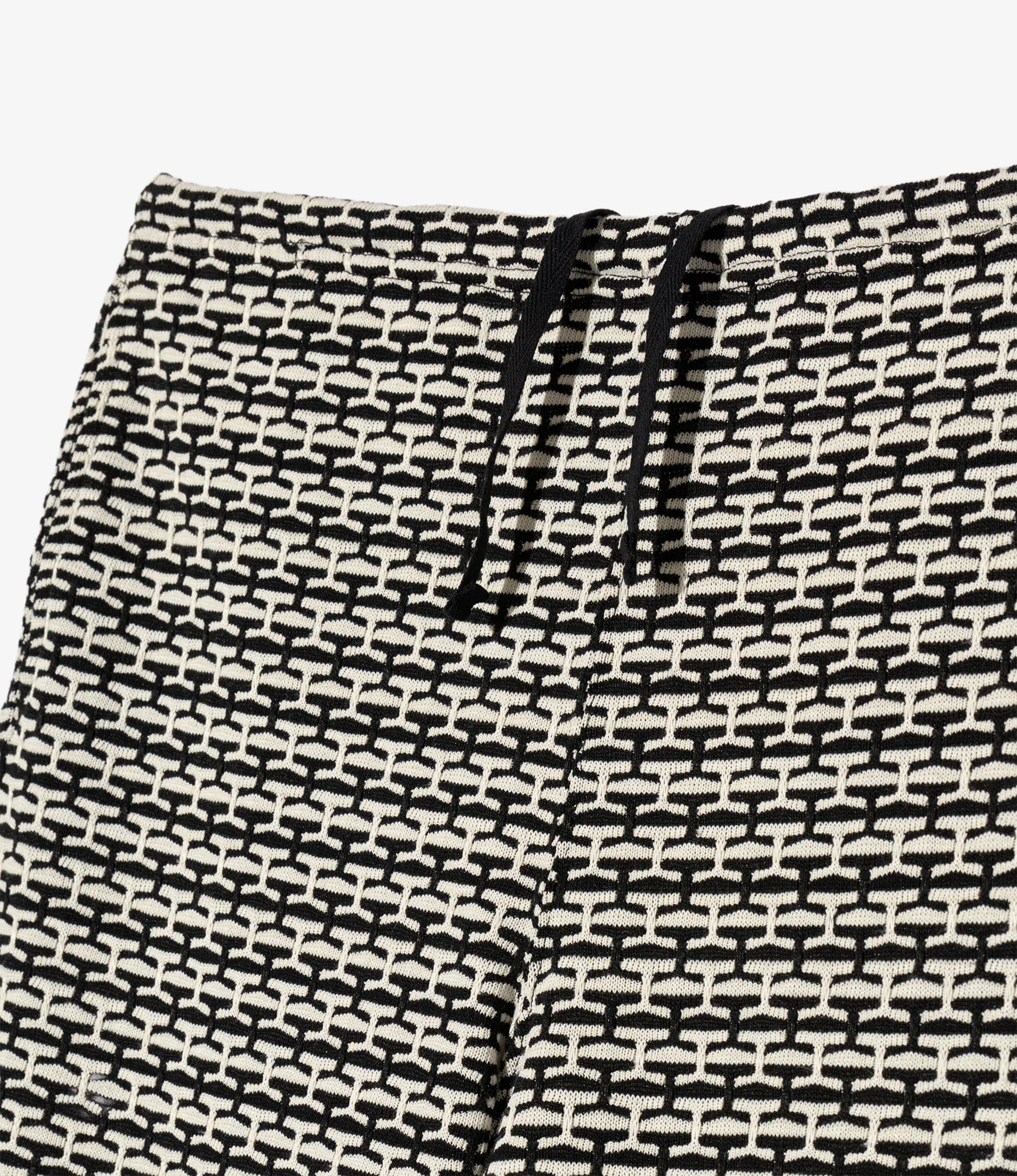 Women's STK Pant - Black/White CP Horizontal Knit Jq.